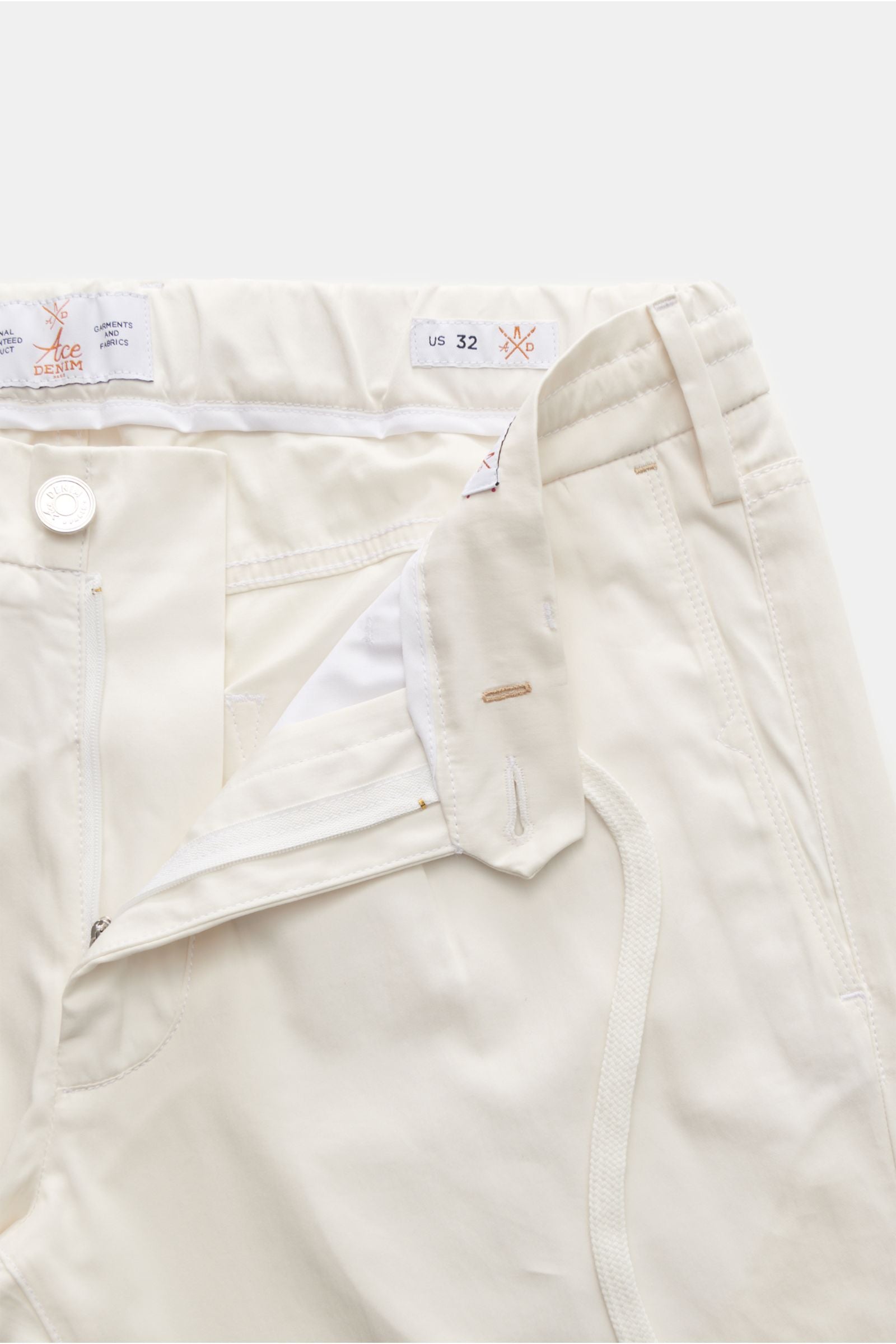 Ace Denim Jogger pants 'Soft Chino' - off white