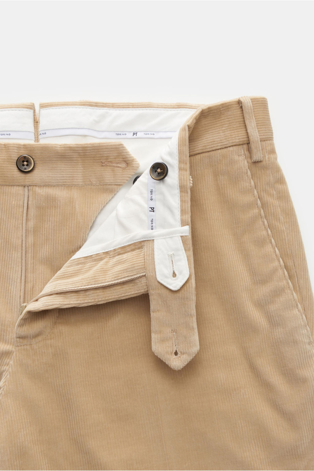 PT Torino Corduroy trousers 'Slim Fit' - Beige