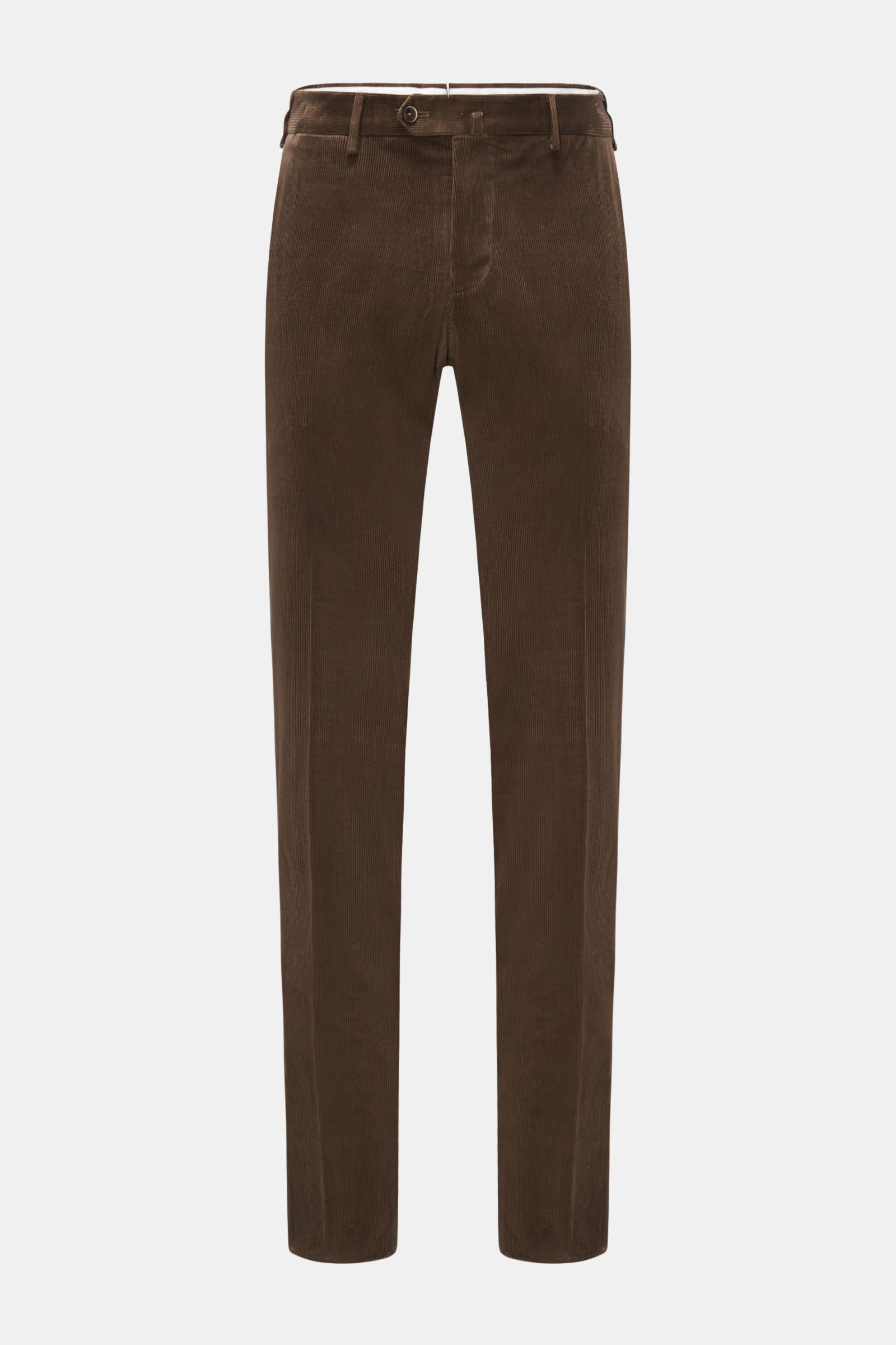 PT Torino Corduroy trousers 'Slim Fit' - Grey brown