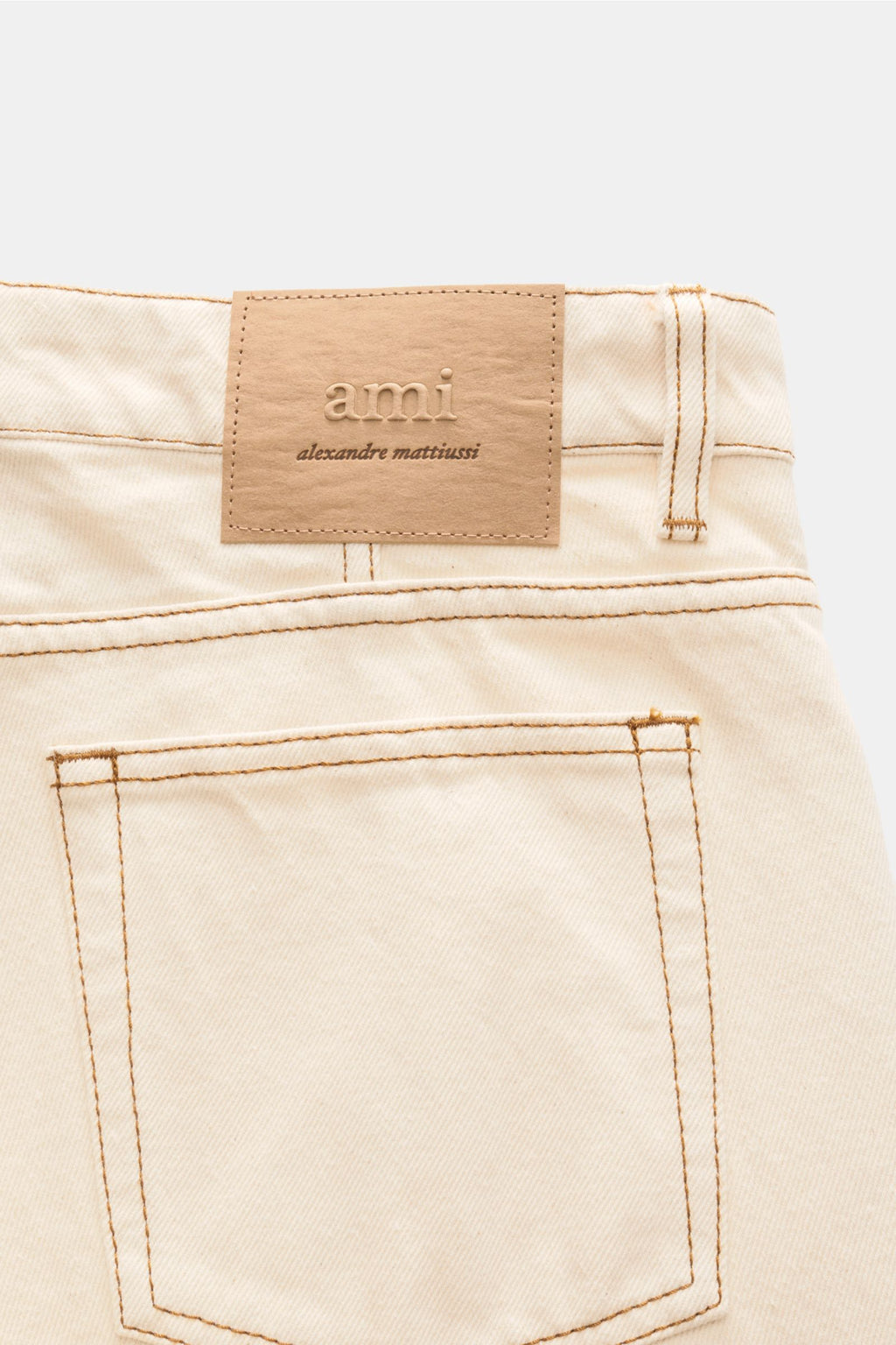 Ami Paris Jeans 'Classic Fit' - cream