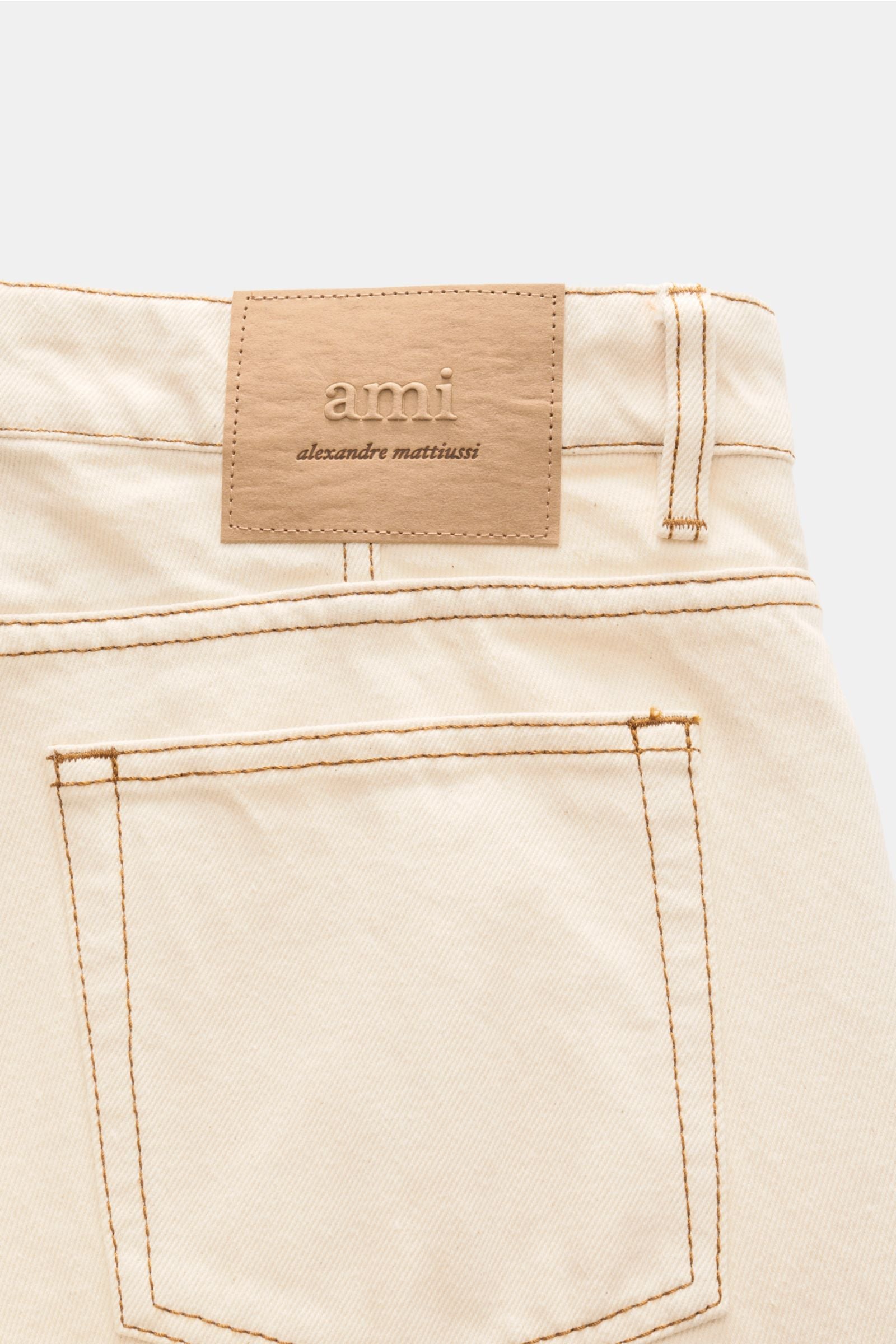 Ami Paris Jeans 'Classic Fit' - cream