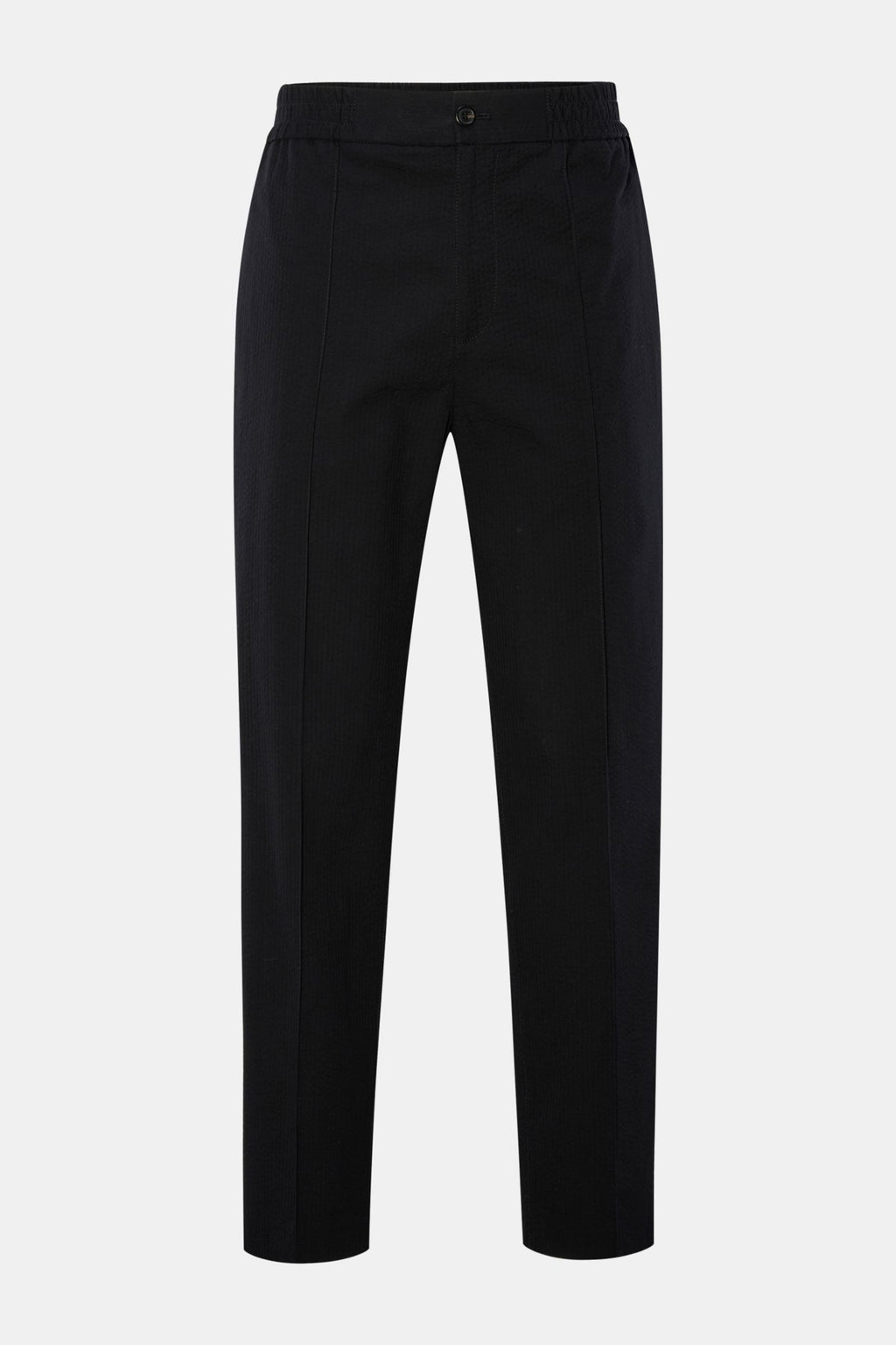 A.P.C. Seersucker jogger pants 'Joaquin' - black