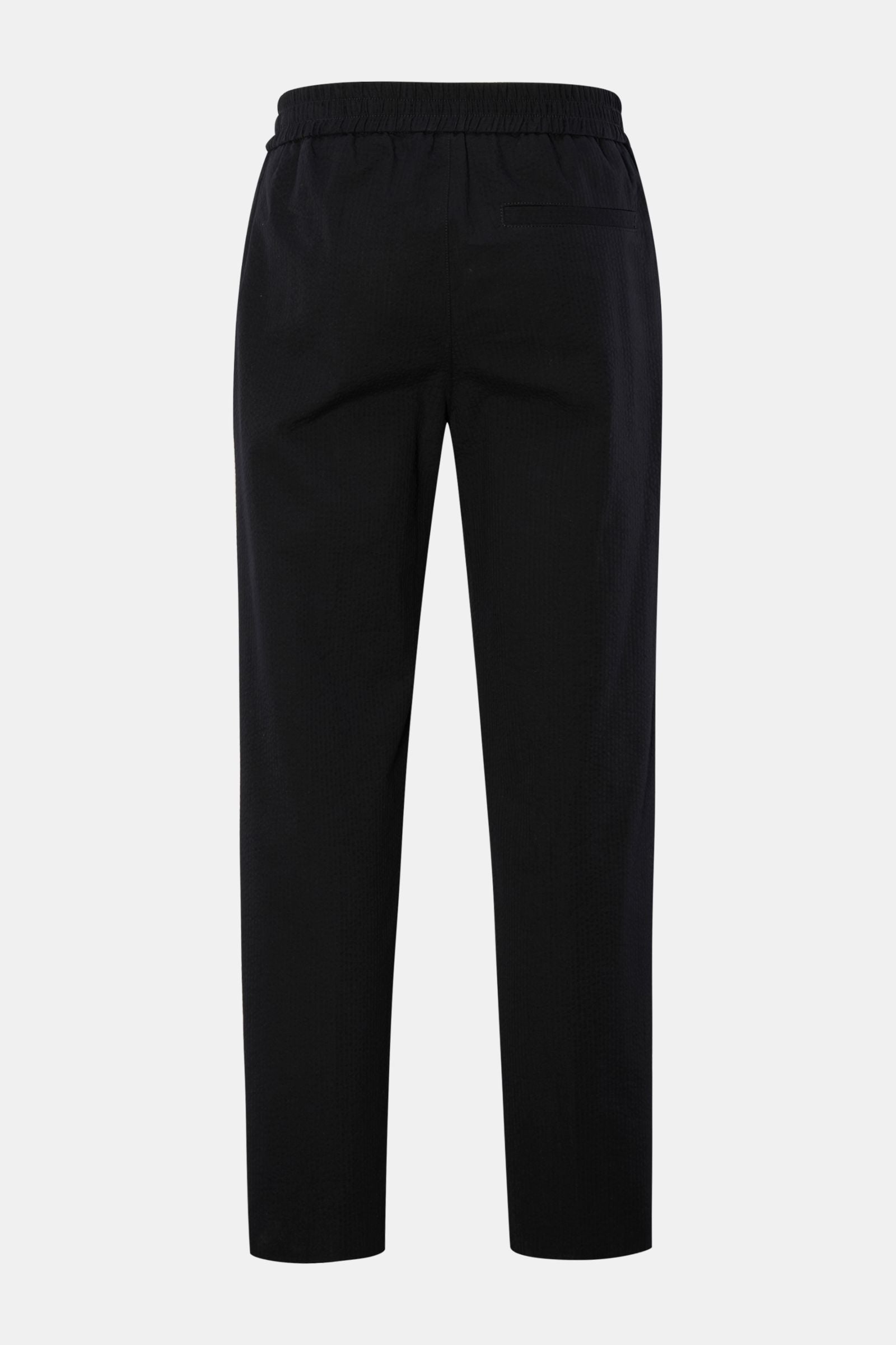 A.P.C. Seersucker jogger pants 'Joaquin' - black