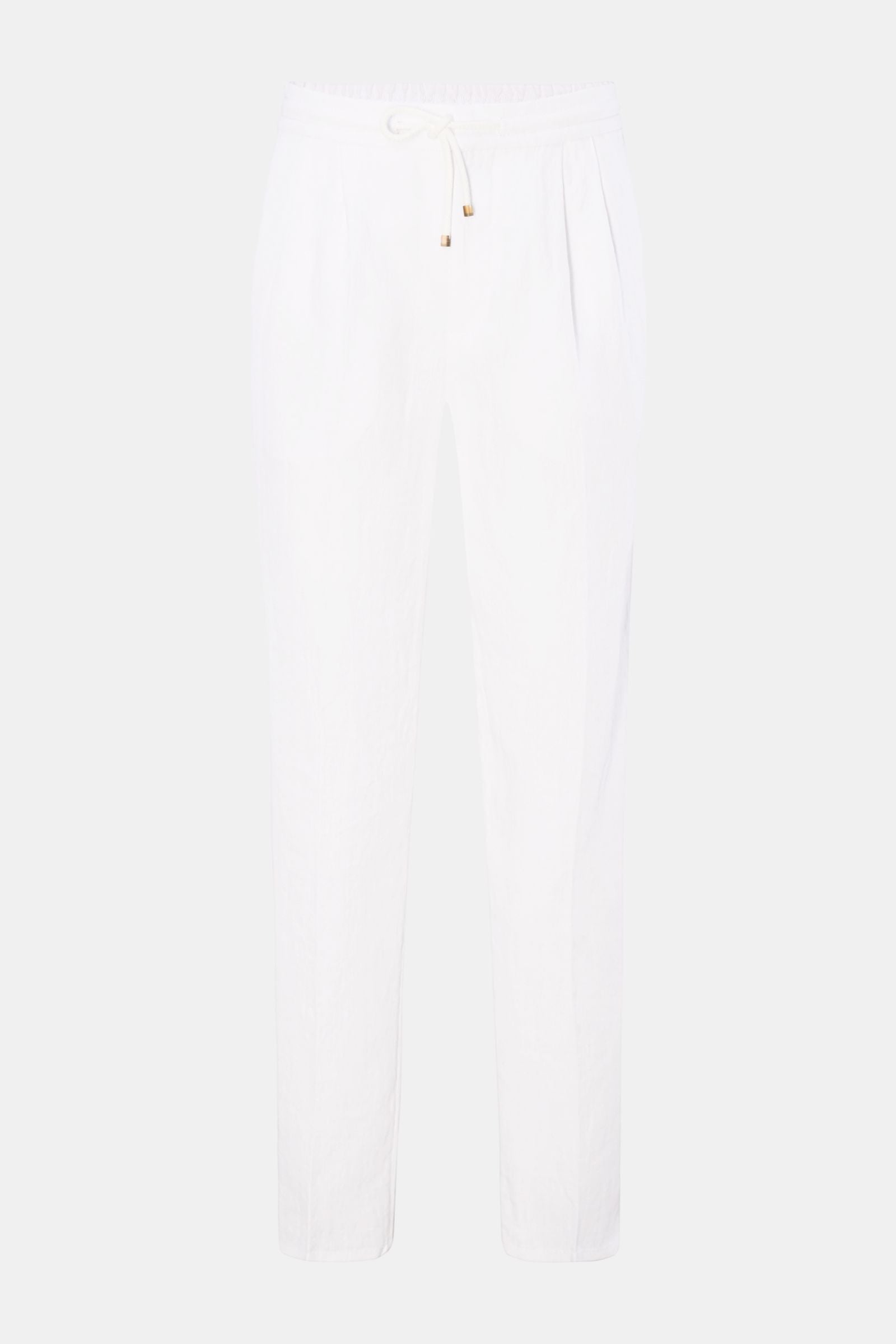 Brunello Cucinelli Linen jogger pants 'Leisure Fit' - white
