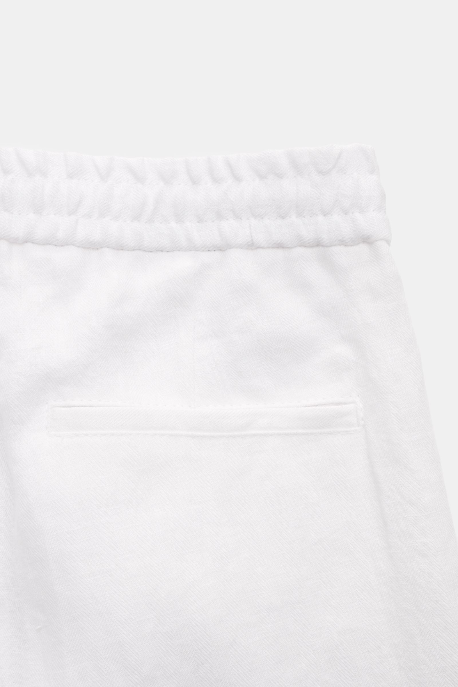 Brunello Cucinelli Linen jogger pants 'Leisure Fit' - white