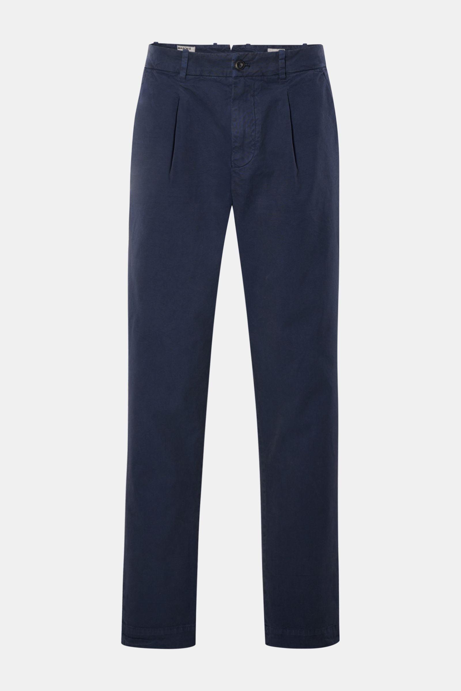 Mason's Cotton trousers 'Pinces' - Navy