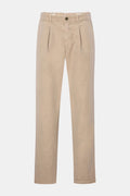 Mason's Cotton trousers 'Pinces' - Beige