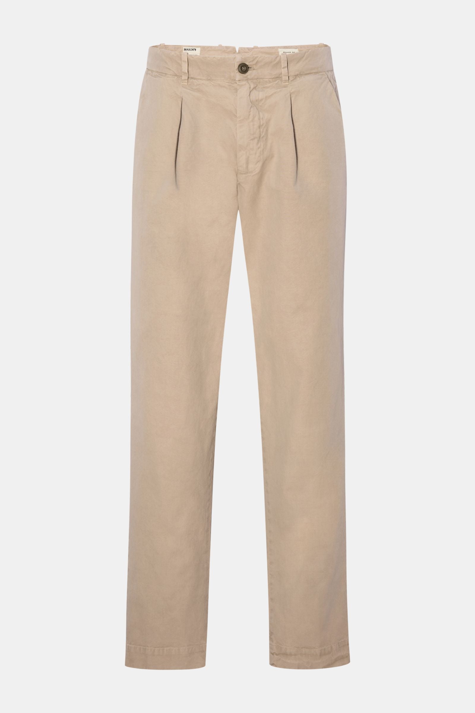 Mason's Cotton trousers 'Pinces' - Beige