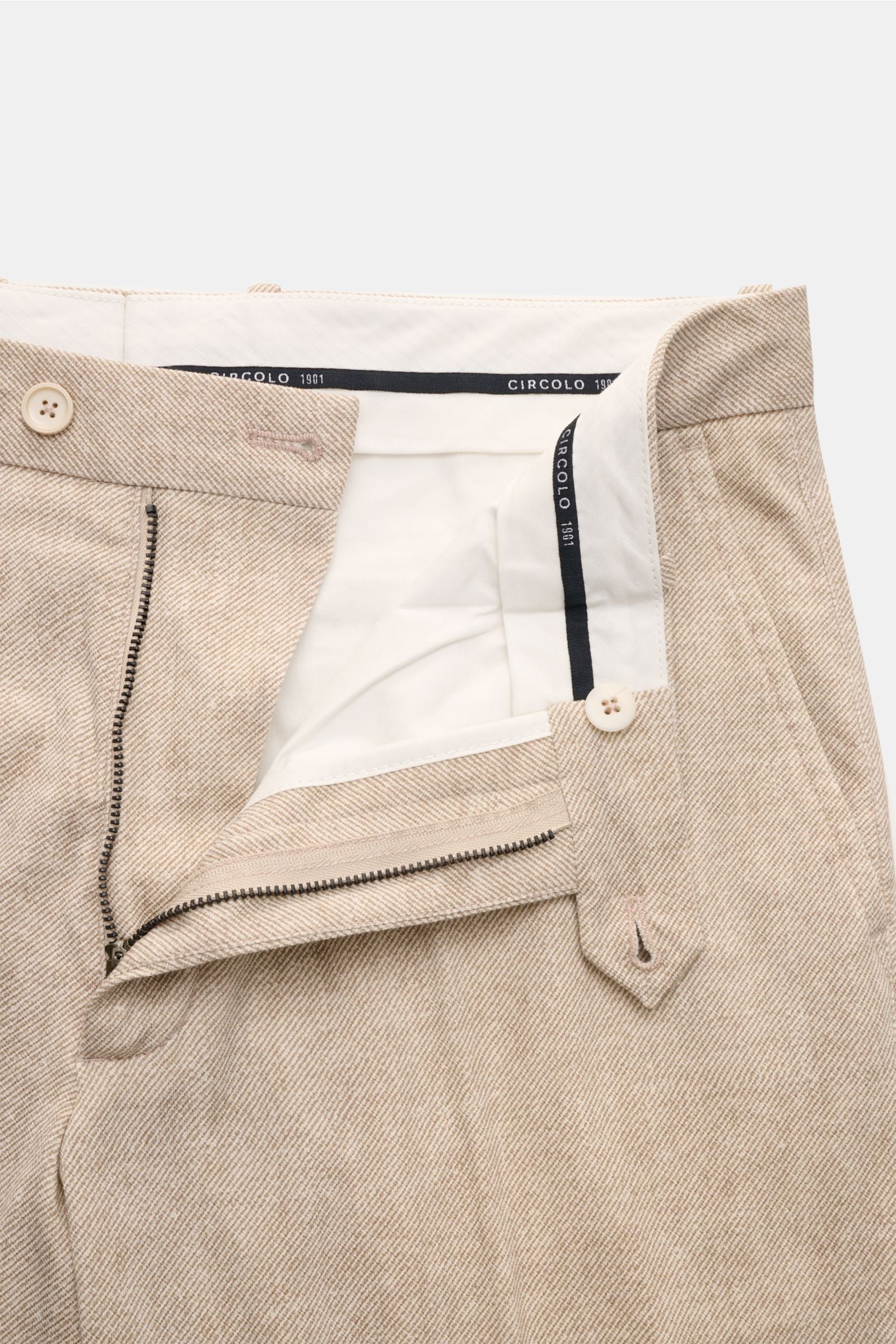 Circolo 1901 Jersey trousers - beige mottled
