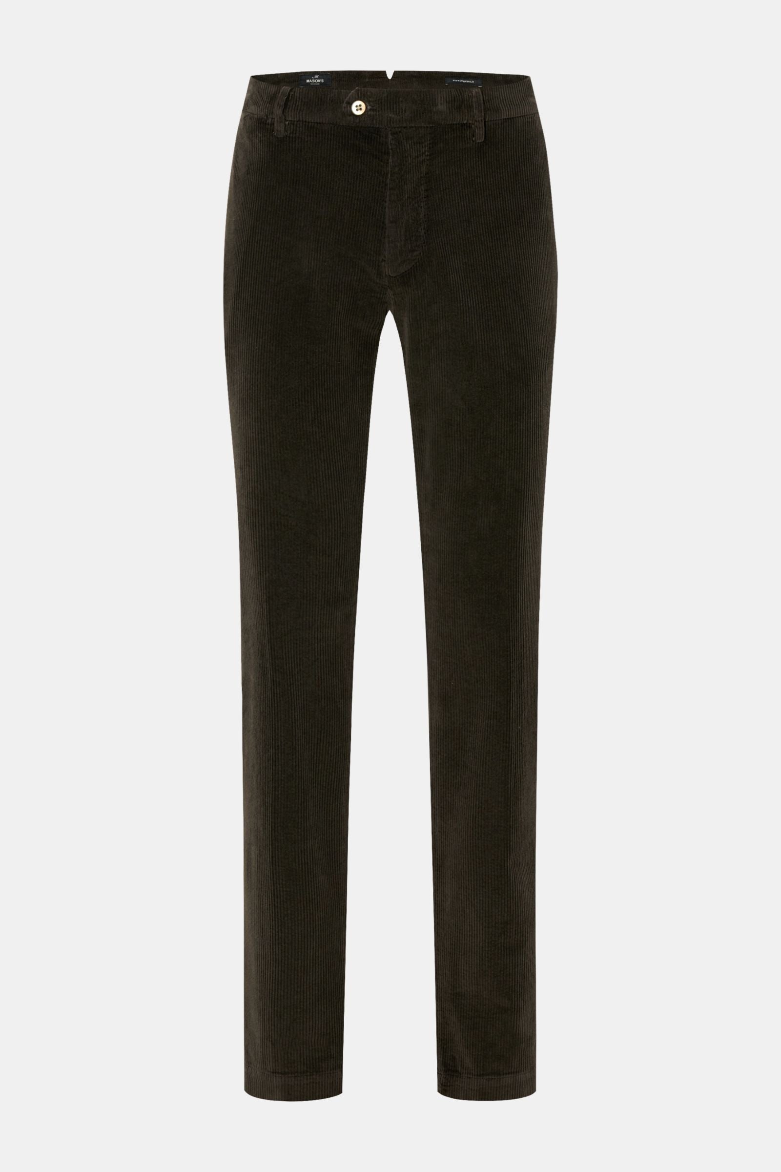 Mason's Corduroy trousers 'New York Style' - Dark brown