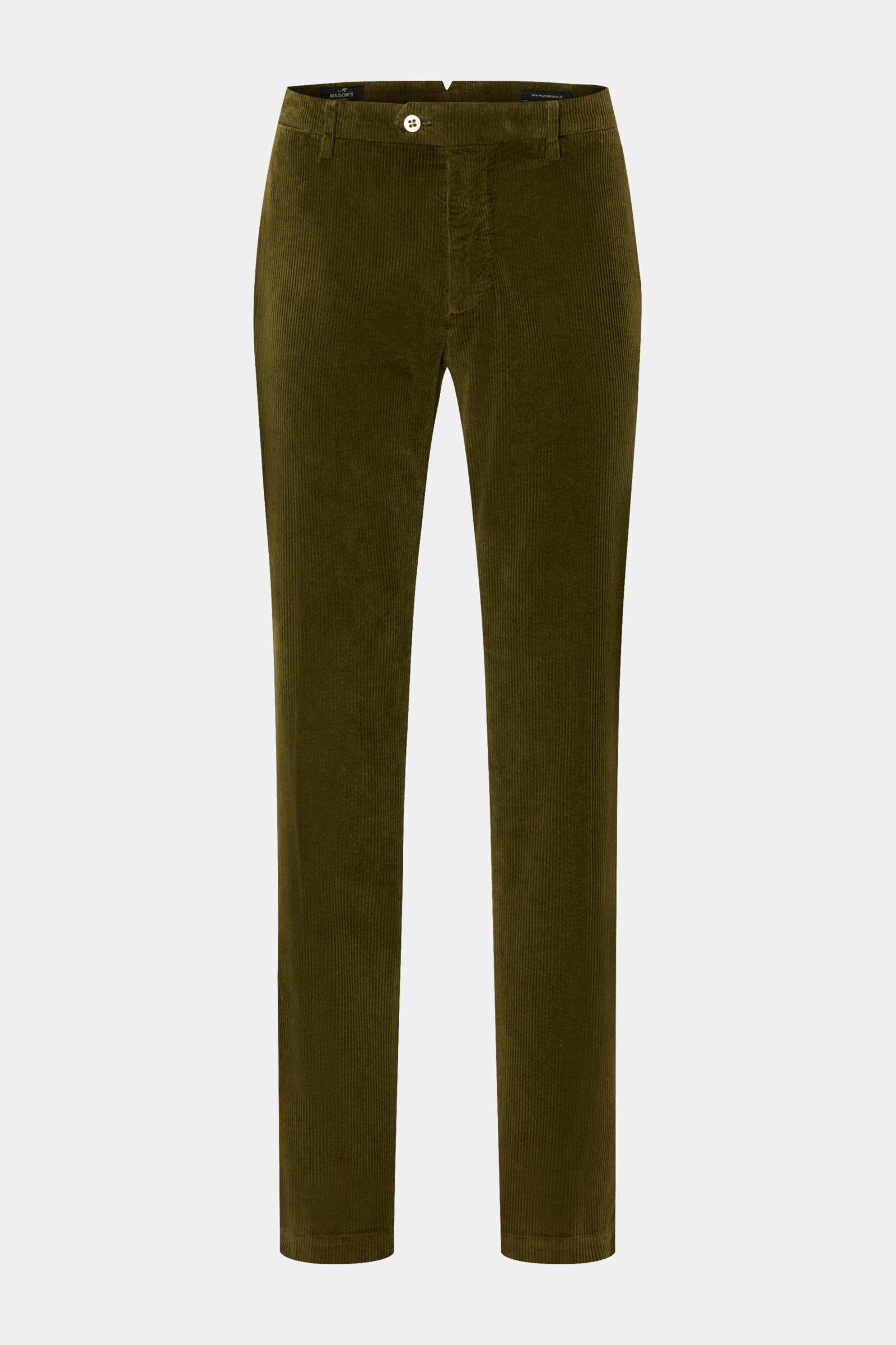 Mason's Corduroy trousers 'New York Style' - Olive