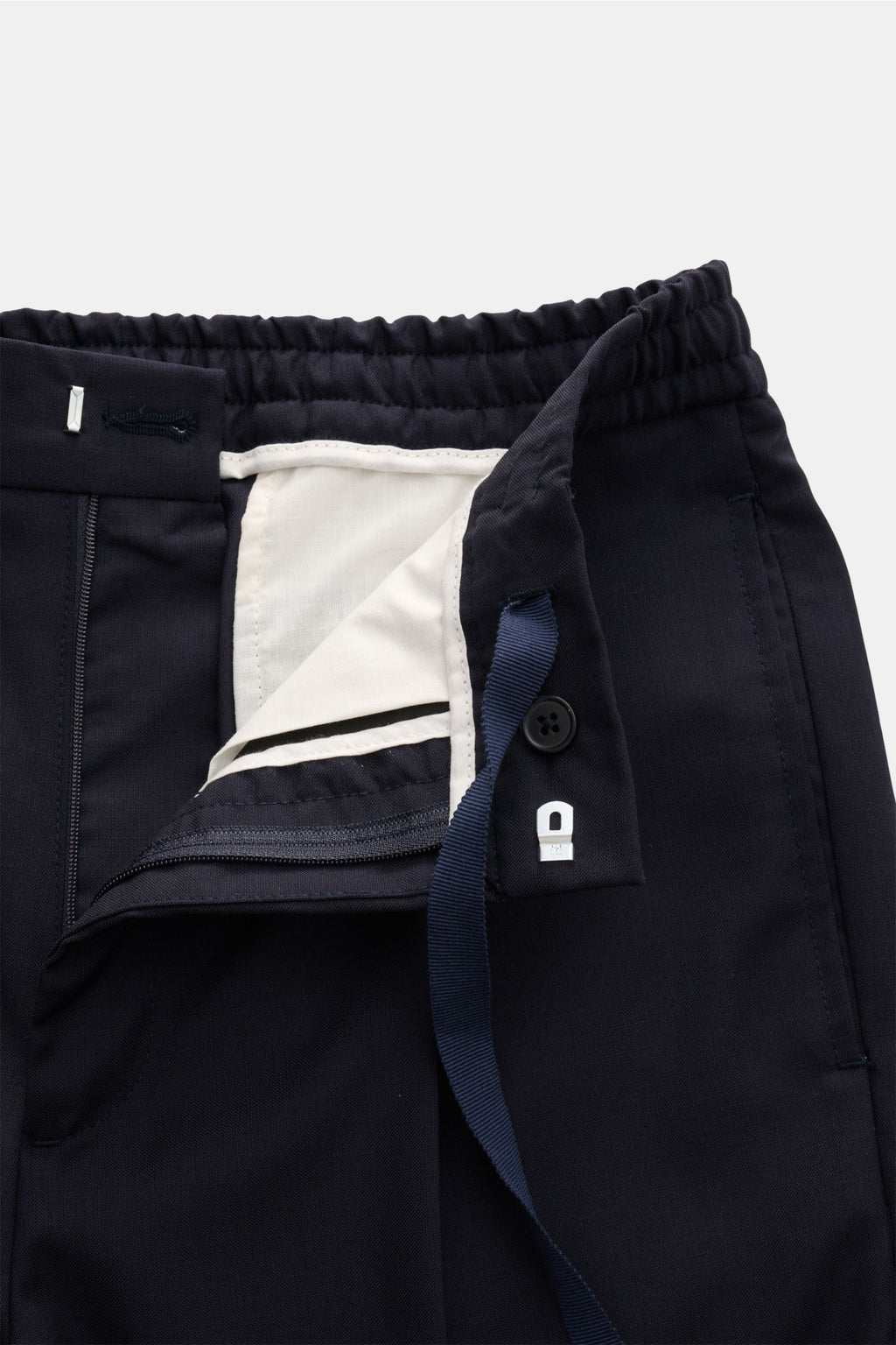 Officine Générale Wool jogger pants 'Drew' - navy