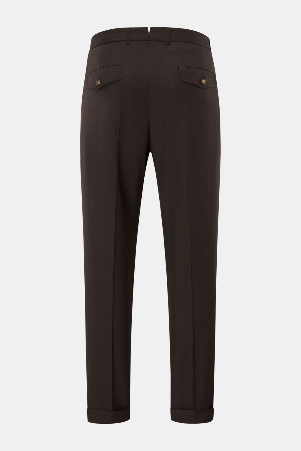 Windsor Wool trousers 'Sapo' - Dark brown