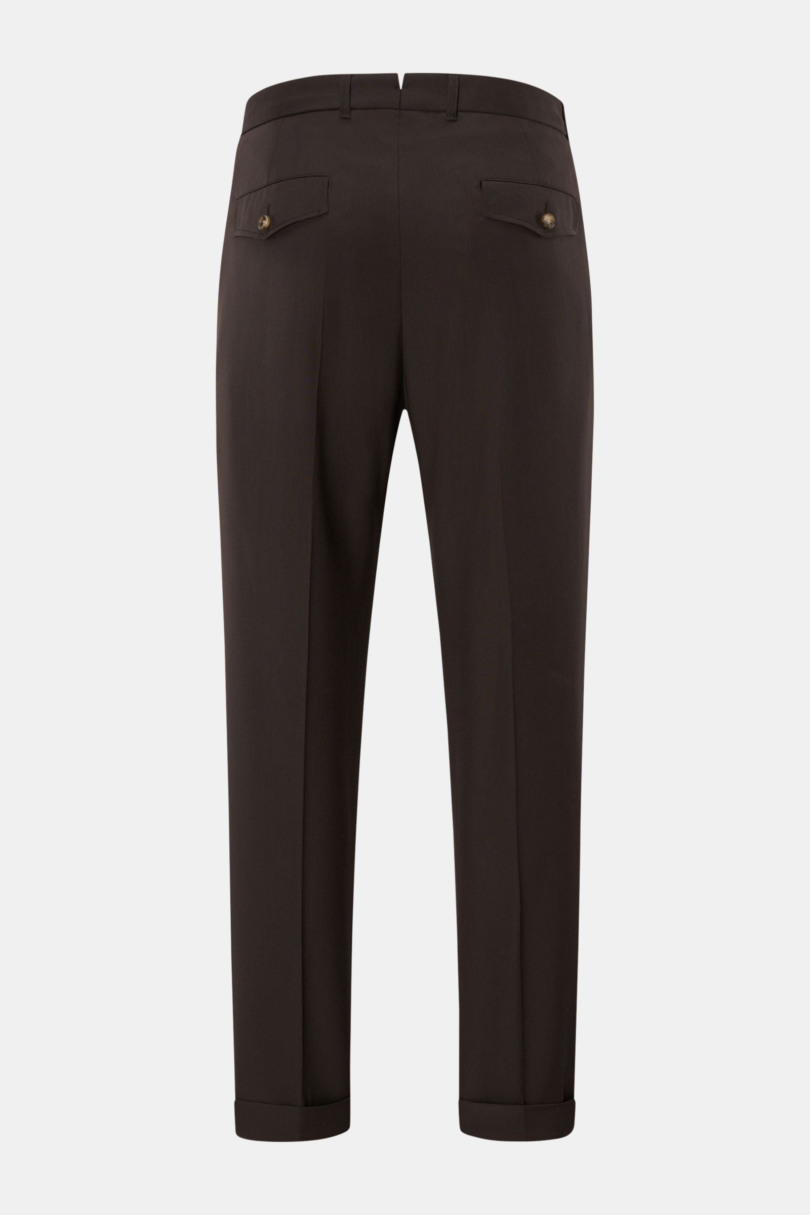 Windsor Wool trousers 'Sapo' - Dark brown