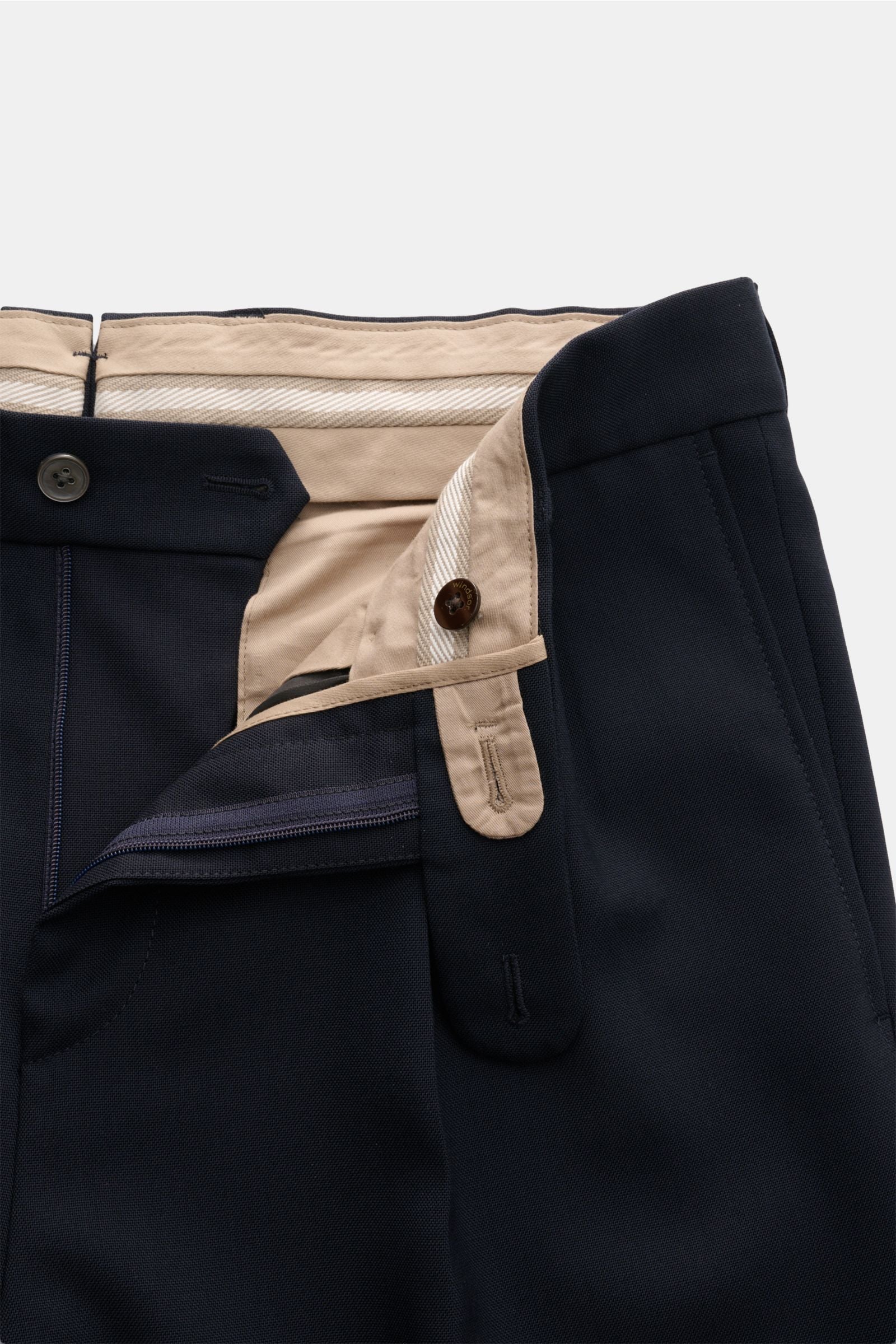 Windsor Wool trousers 'Serpo' - navy