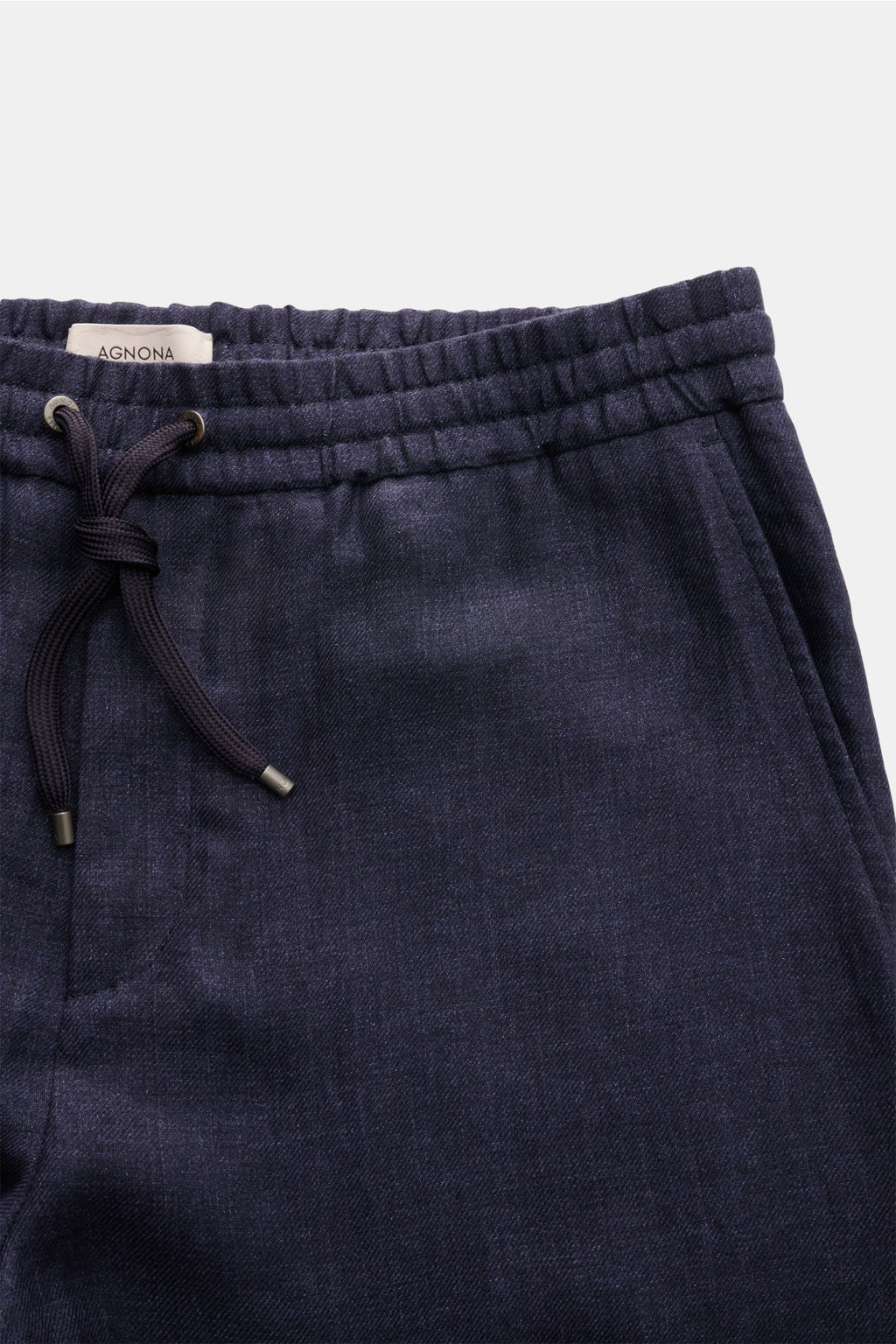 Agnona Linen jogger pants - Navy