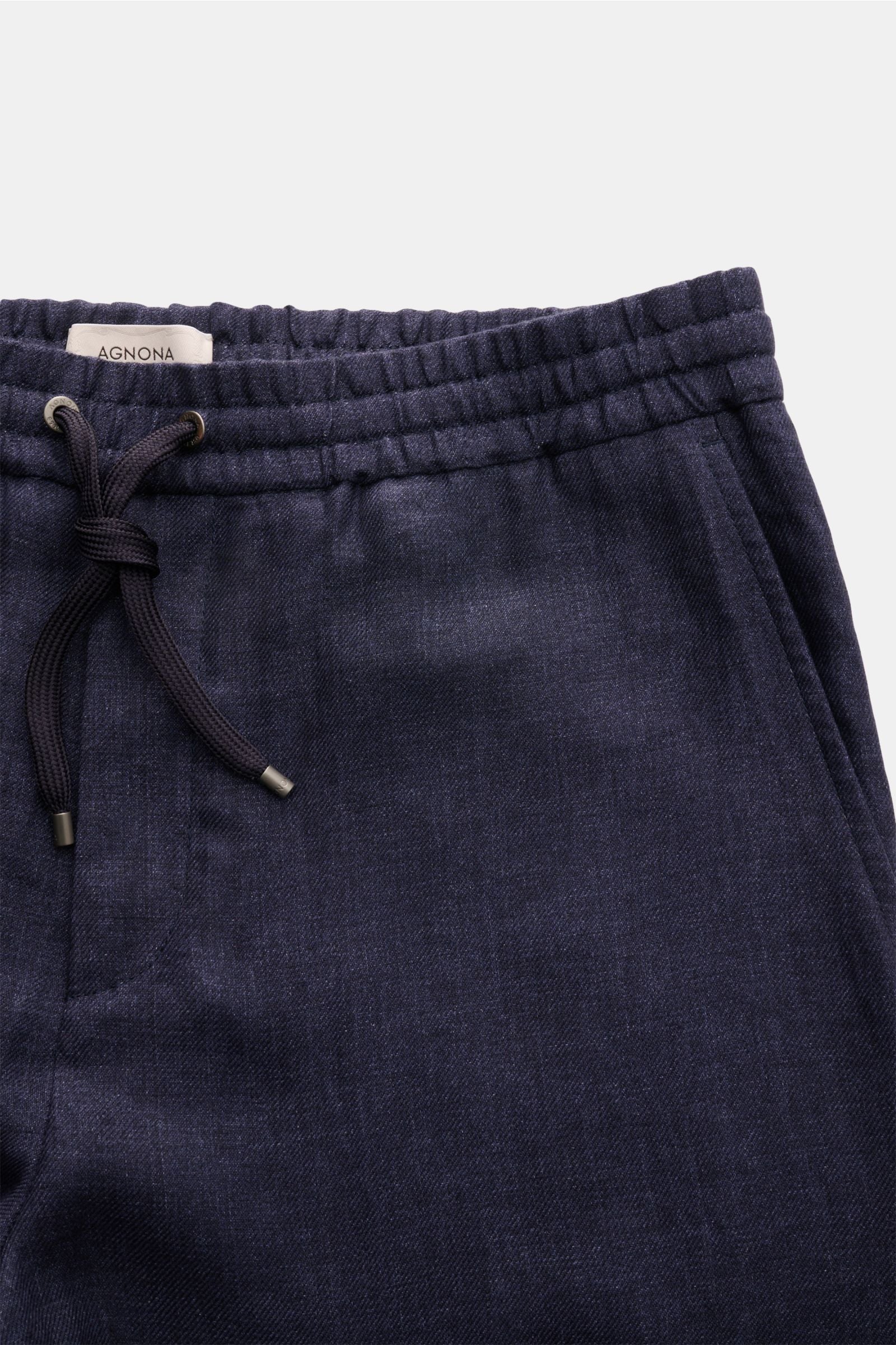 Agnona Linen jogger pants - Navy