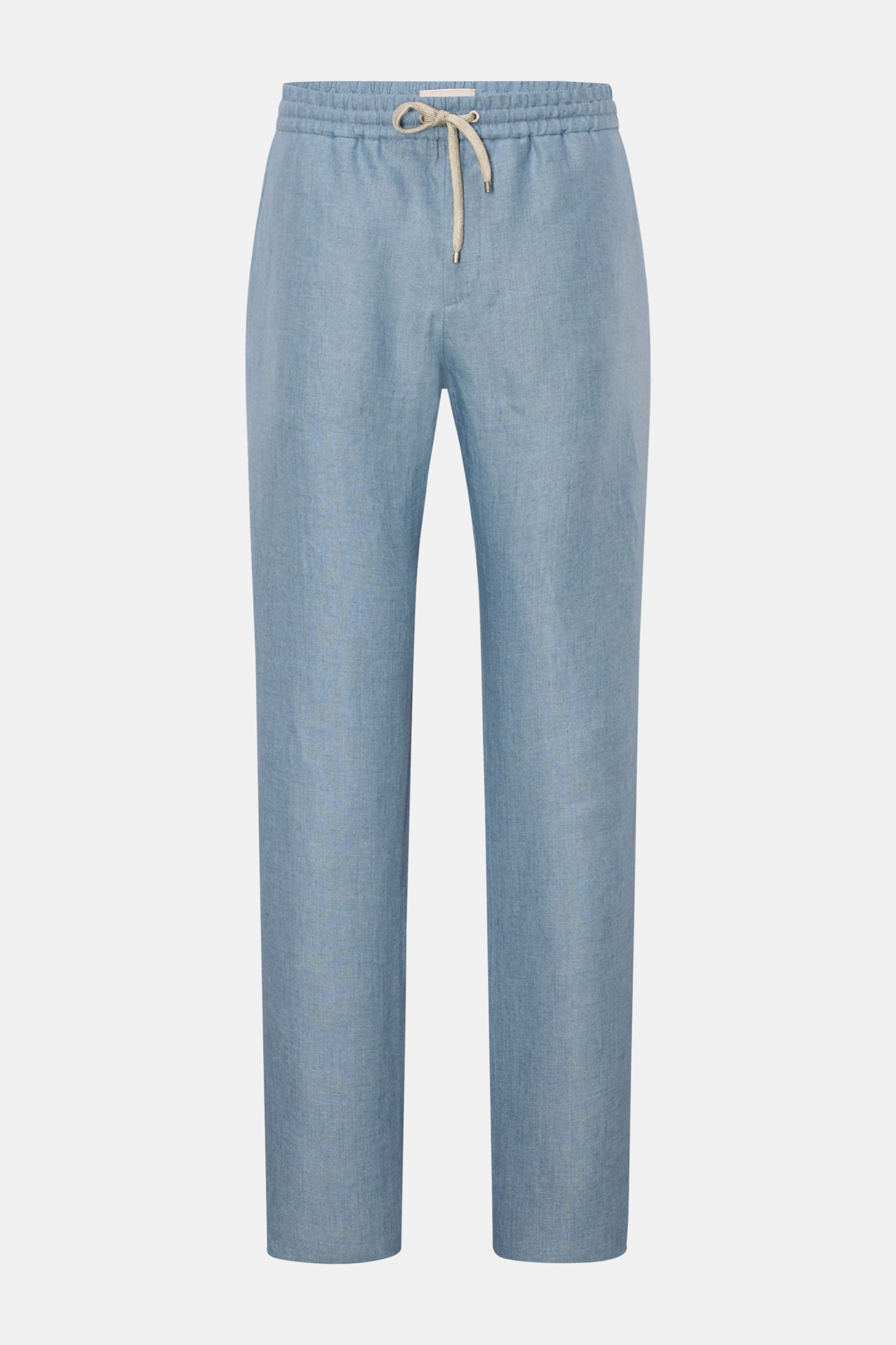 Agnona Linen jogger pants - Smoky blue