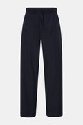 Officine Générale Cotton jogger pants 'Nilson' - navy