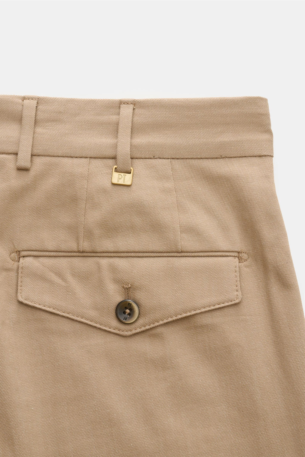 PT Torino Cotton trousers 'Carrot Fit' - Sand