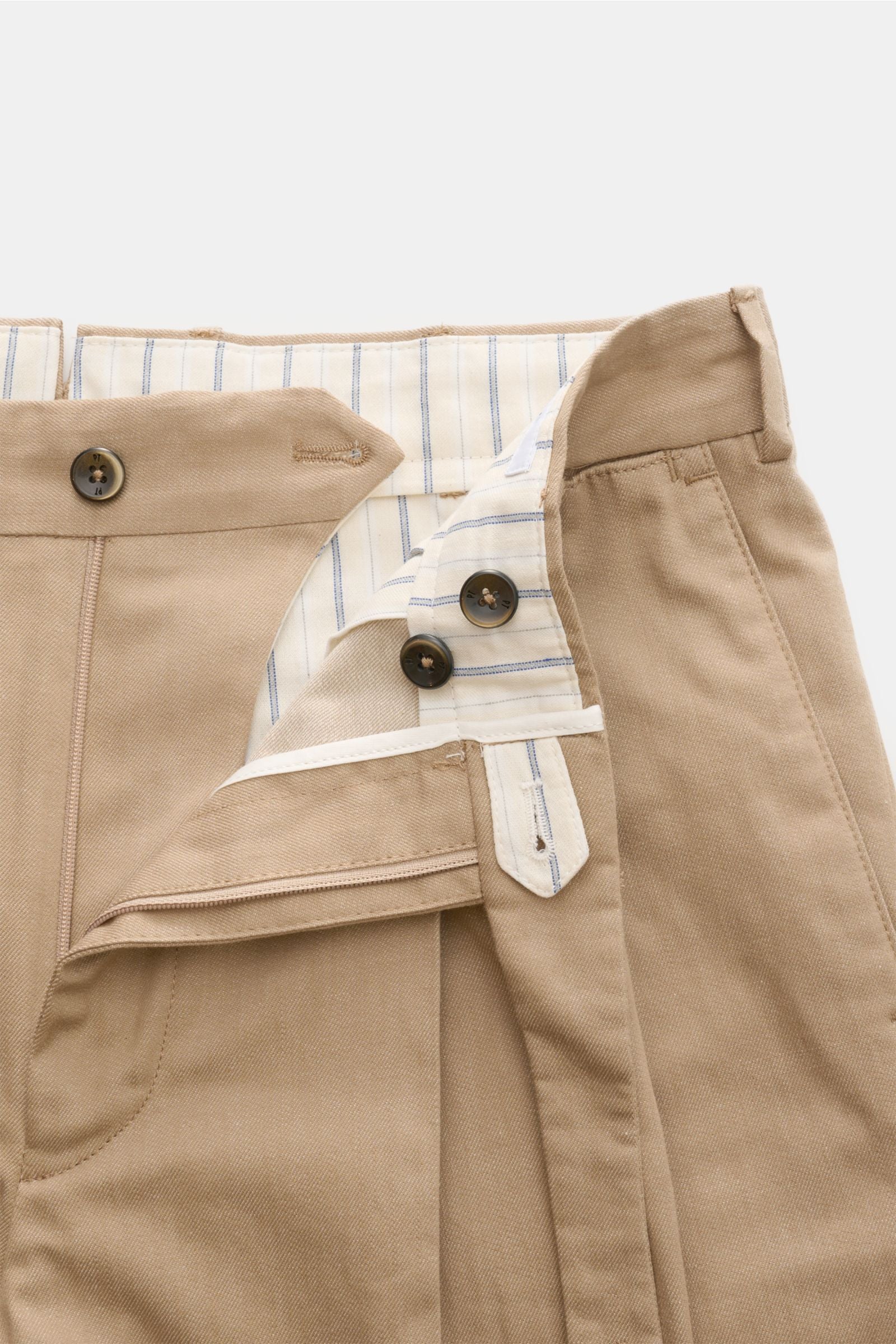 PT Torino Cotton trousers 'Carrot Fit' - Sand