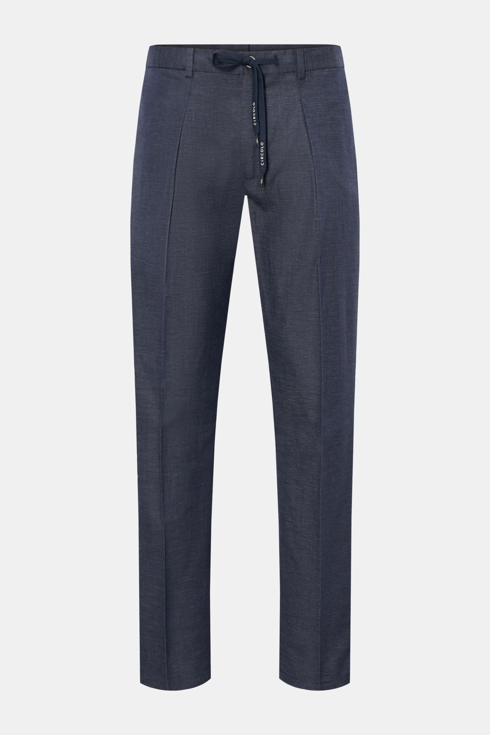 Circolo 1901 Jogger pants 'Flamed Effect' - navy mottled