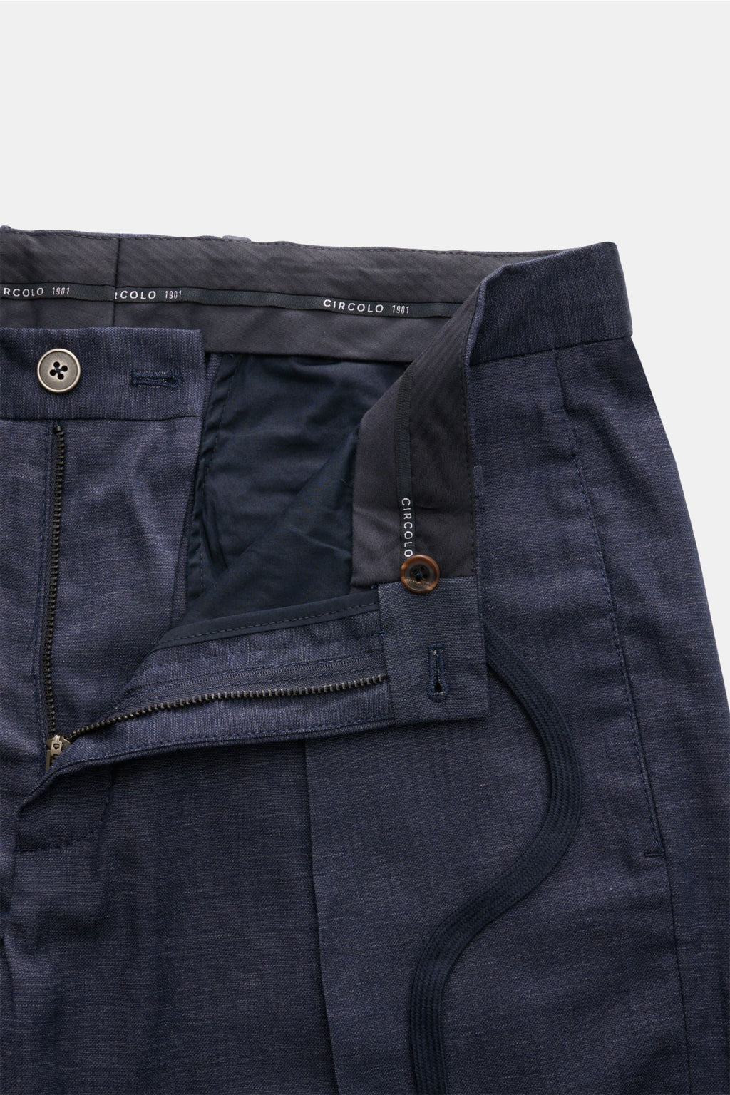 Circolo 1901 Jogger pants 'Flamed Effect' - navy mottled