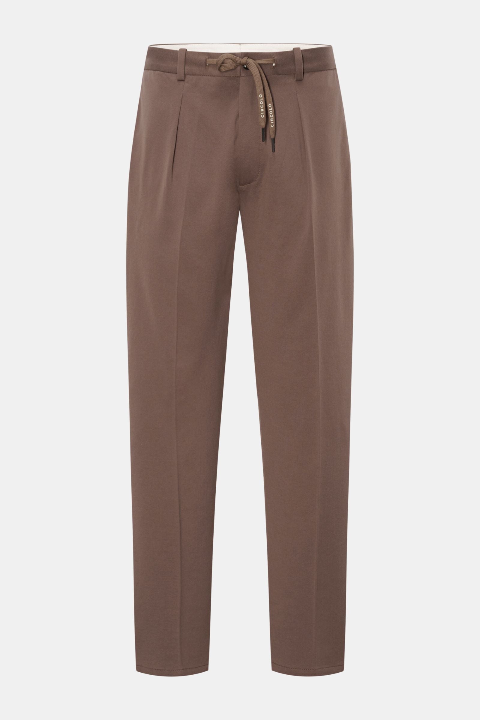 Circolo 1901 Jersey jogger pants 'Premium Piquet' - brown