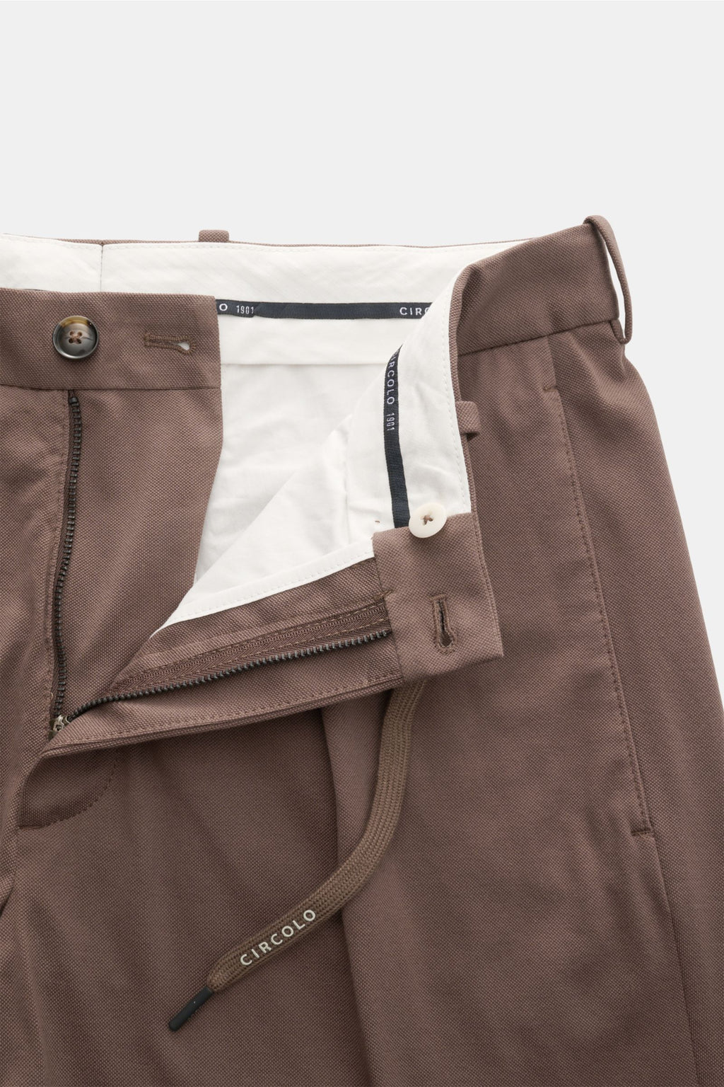 Circolo 1901 Jersey jogger pants 'Premium Piquet' - brown