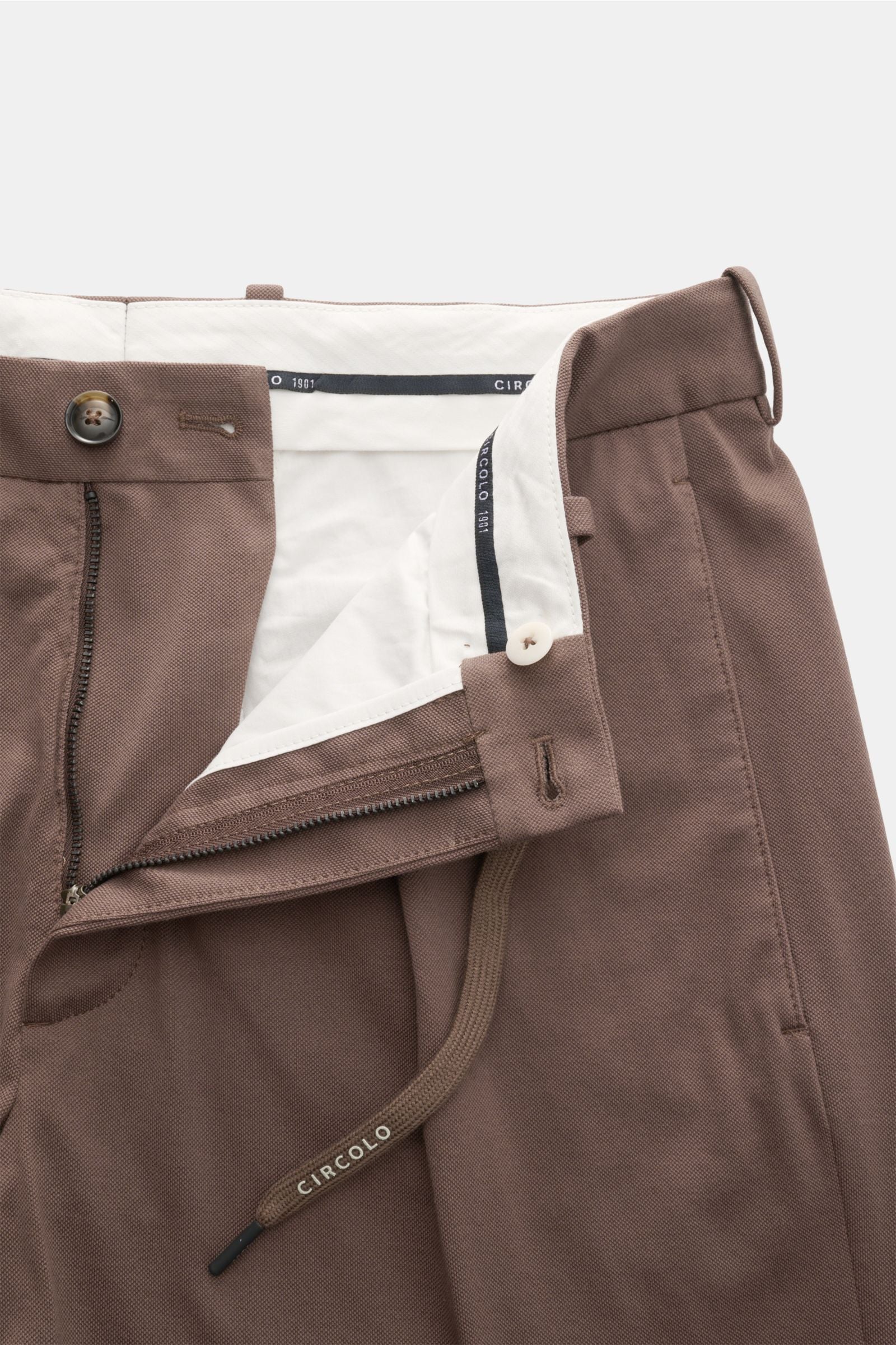 Circolo 1901 Jersey jogger pants 'Premium Piquet' - brown