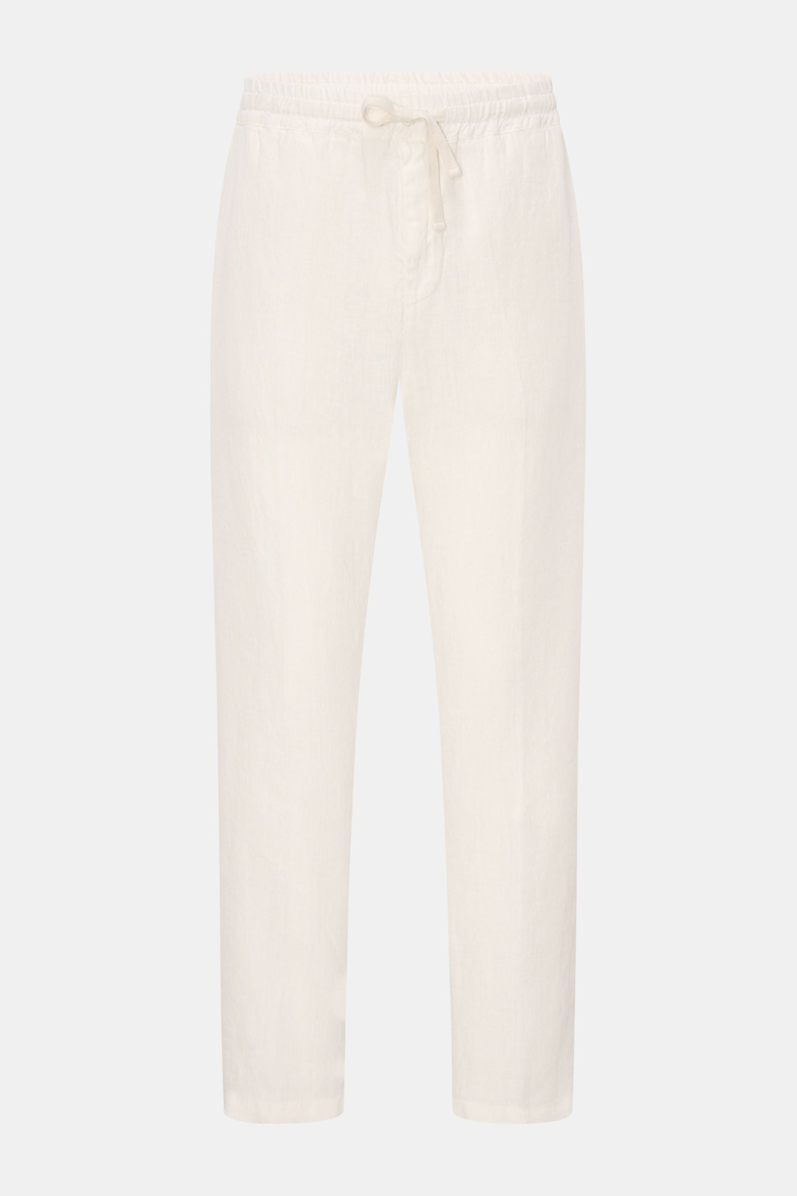 Altea Linen jogger pants 'Mattia' - off white