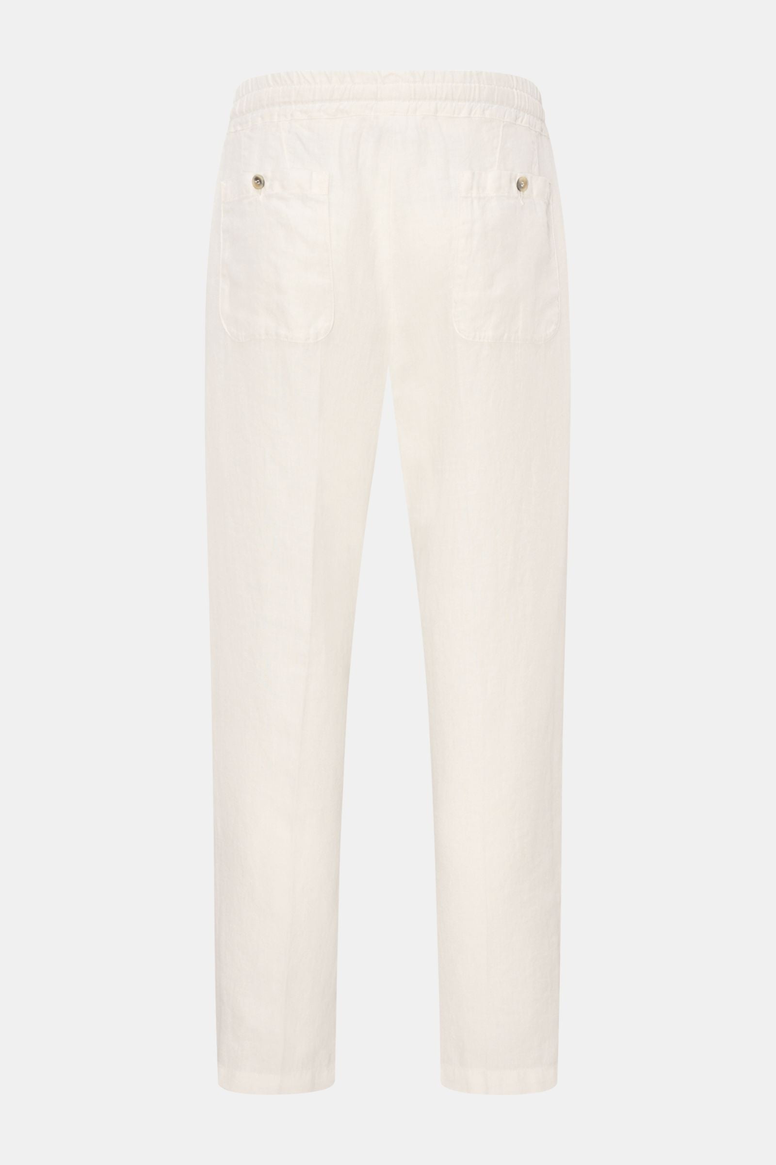 Altea Linen jogger pants 'Mattia' - off white
