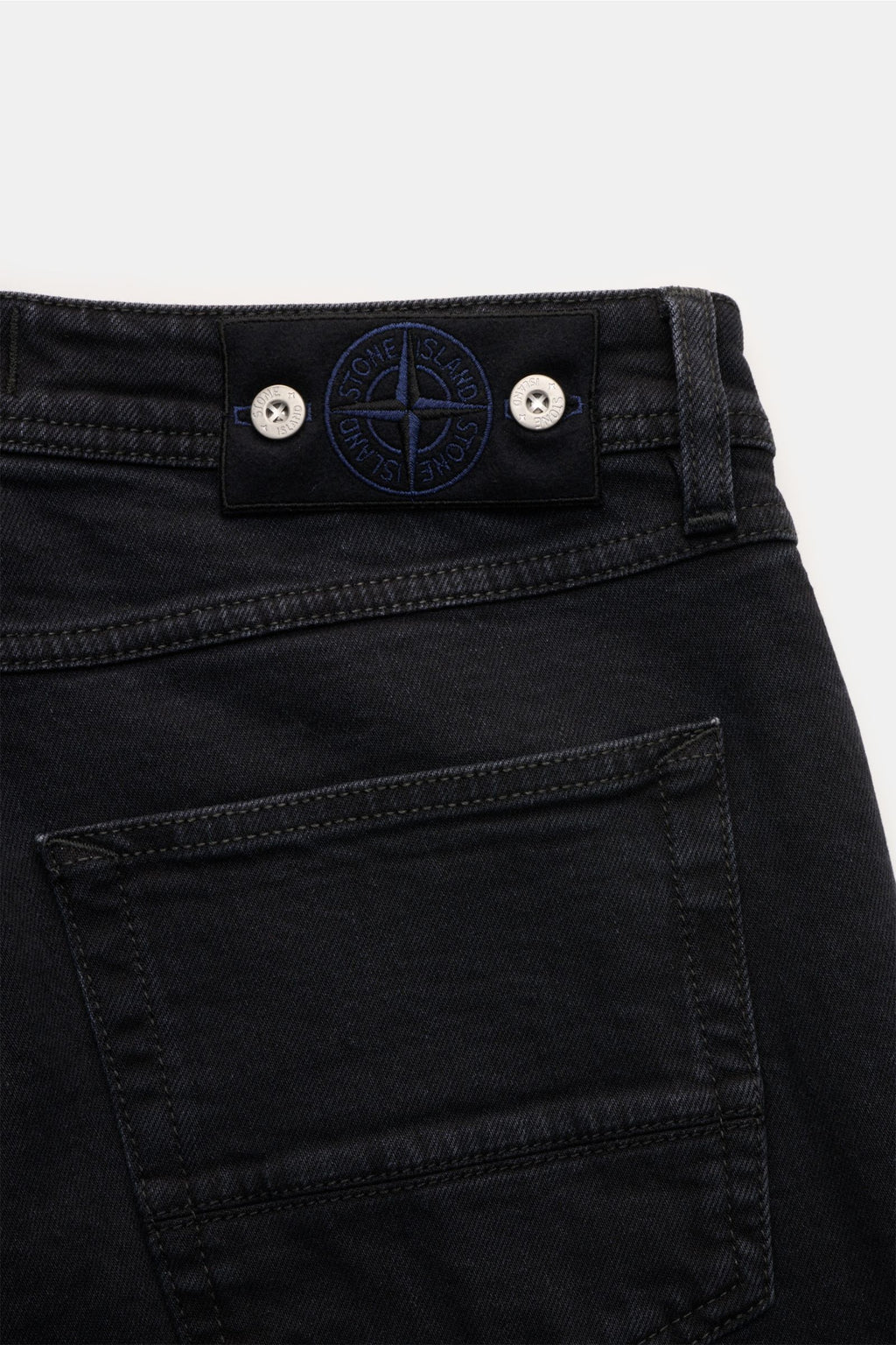 Stone Island Jeans 'Stretch Black Denim - Rinsed' - black