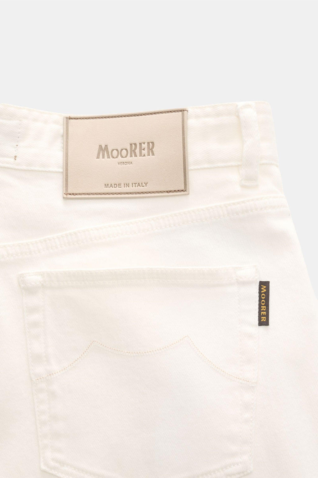 Moorer Jeans 'Milton' - off white