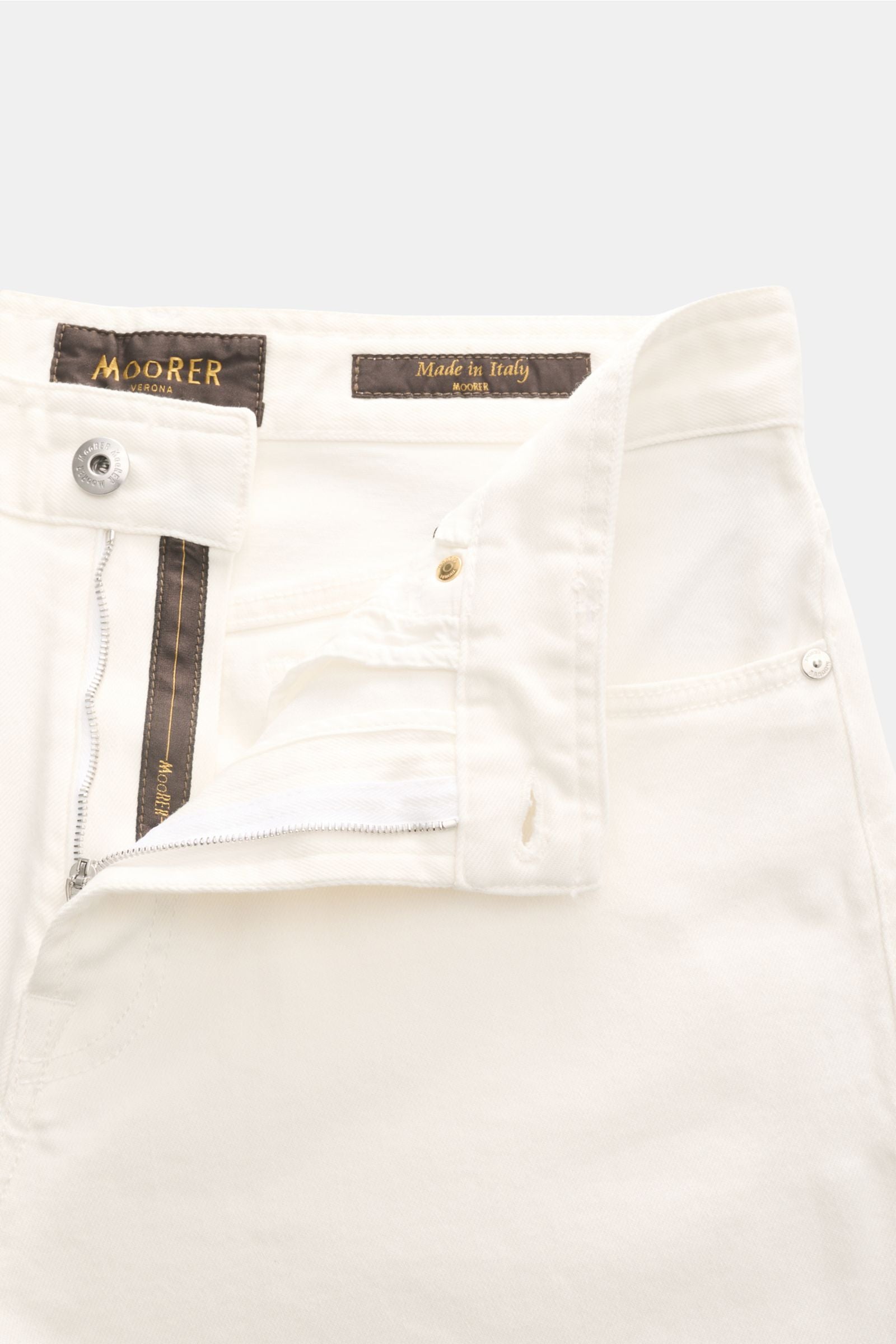 Moorer Jeans 'Milton' - off white