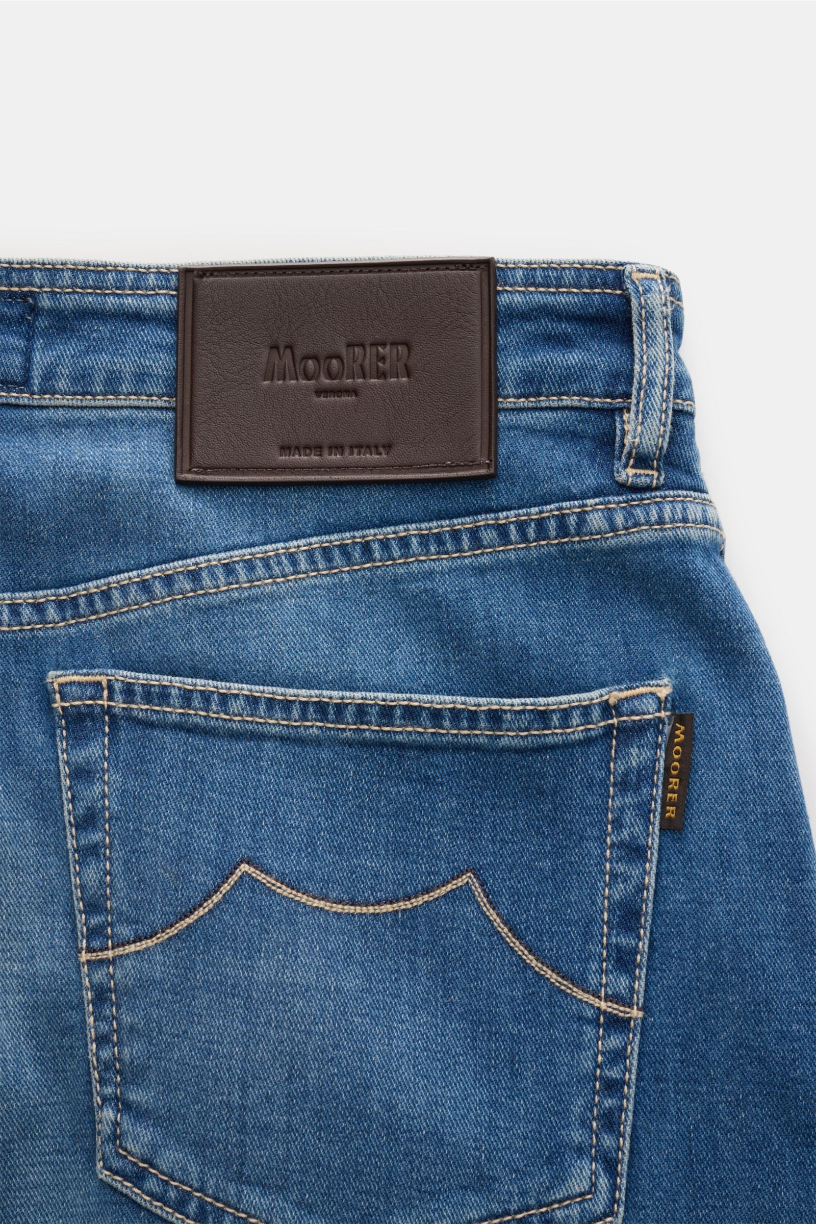 Moorer Jeans 'Milton' smoky - smoky blue