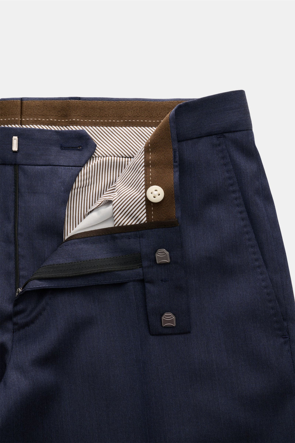 Windsor Wool trousers 'Sole' - grey blue