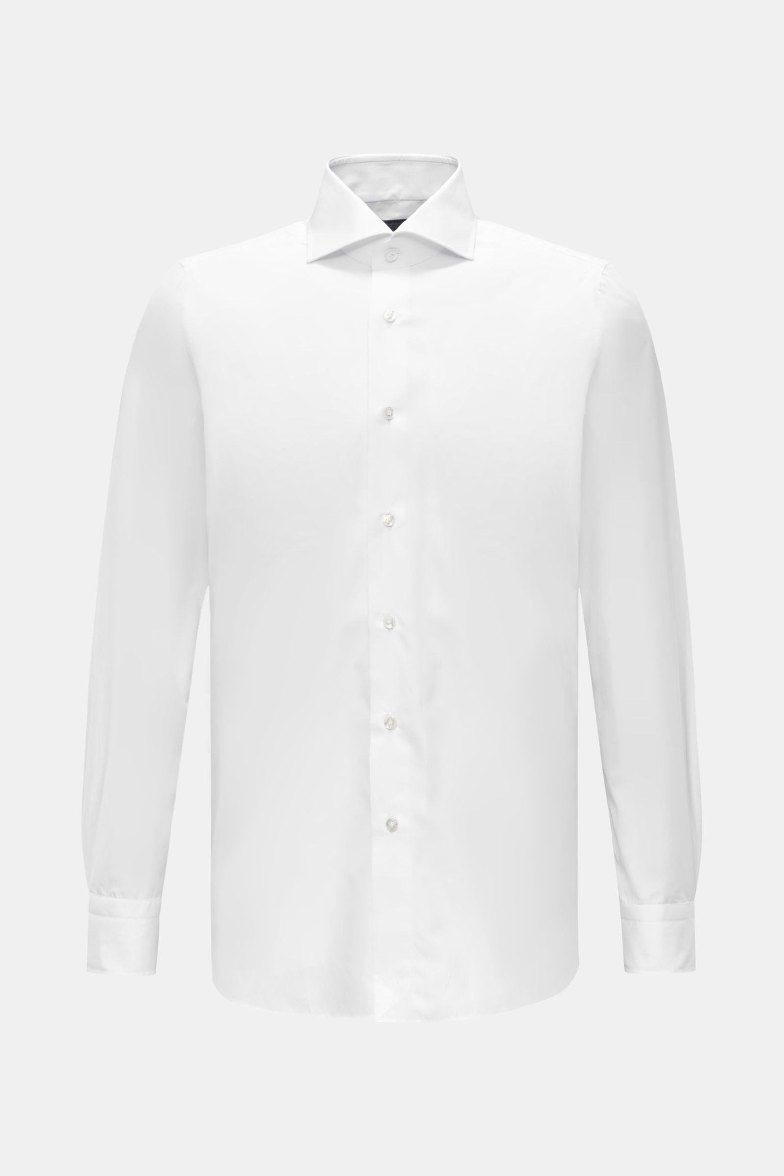 Finamore Business shirt 'Eduardo Napoli' shark collar - white