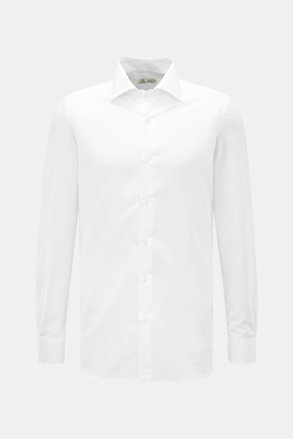 Borrelli Business shirt 'Luciano' Kent collar - White