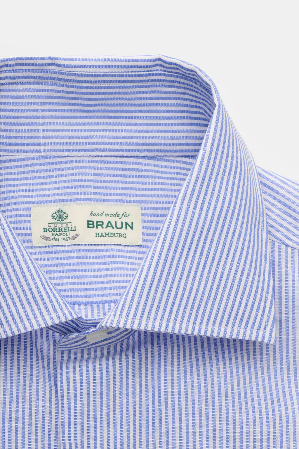 Borrelli Business shirt 'Luciano' Kent collar - striped