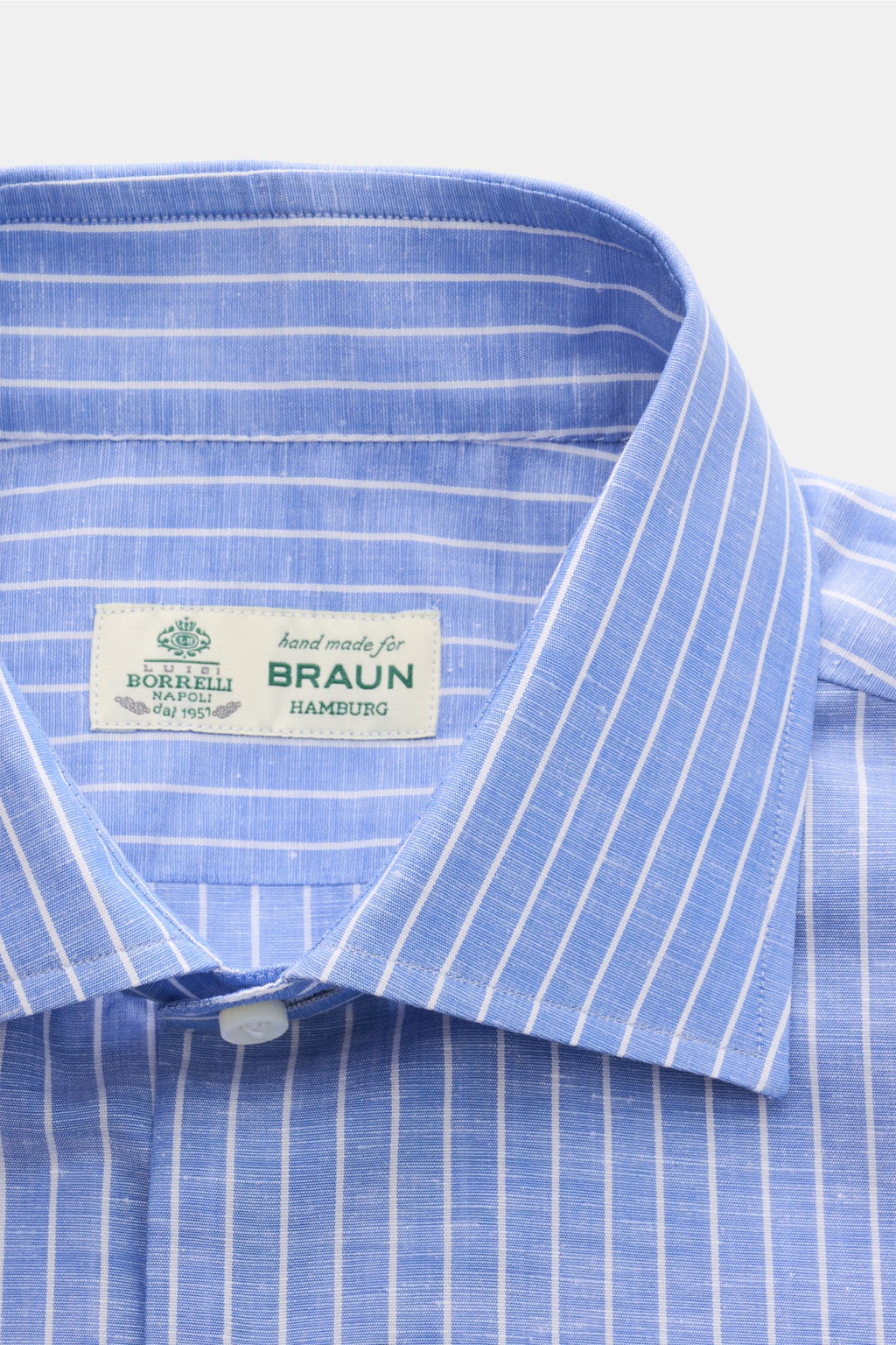 Borrelli Business shirt 'Luciano' Kent collar - striped 2