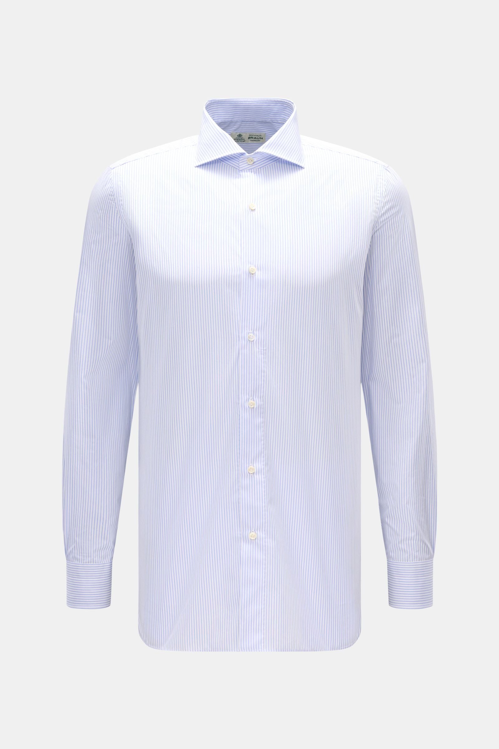 Borrelli Business shirt 'Nando' shark collar - Blue