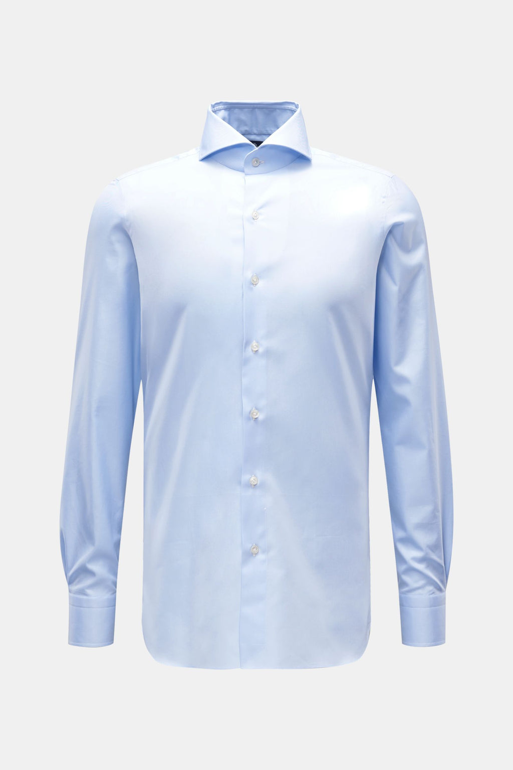 Finamore Business shirt 'Sergio Napoli' shark collar pastel - pastel blue