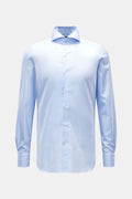 Finamore Business shirt 'Sergio Napoli' shark collar pastel - pastel blue