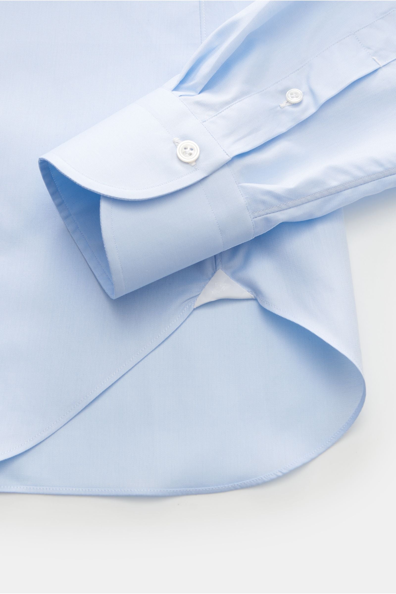 Finamore Business shirt 'Sergio Napoli' shark collar pastel - pastel blue