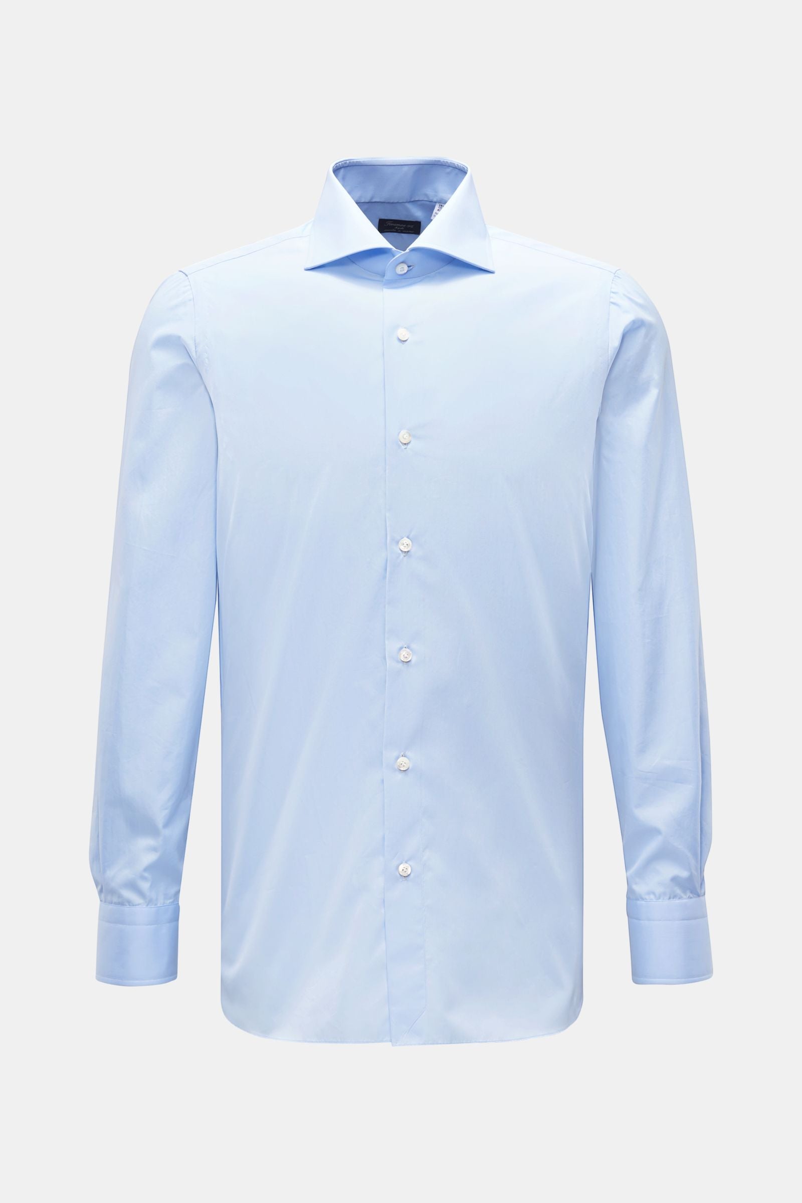 Finamore Business shirt 'Eduardo Napoli' shark collar - Light blue