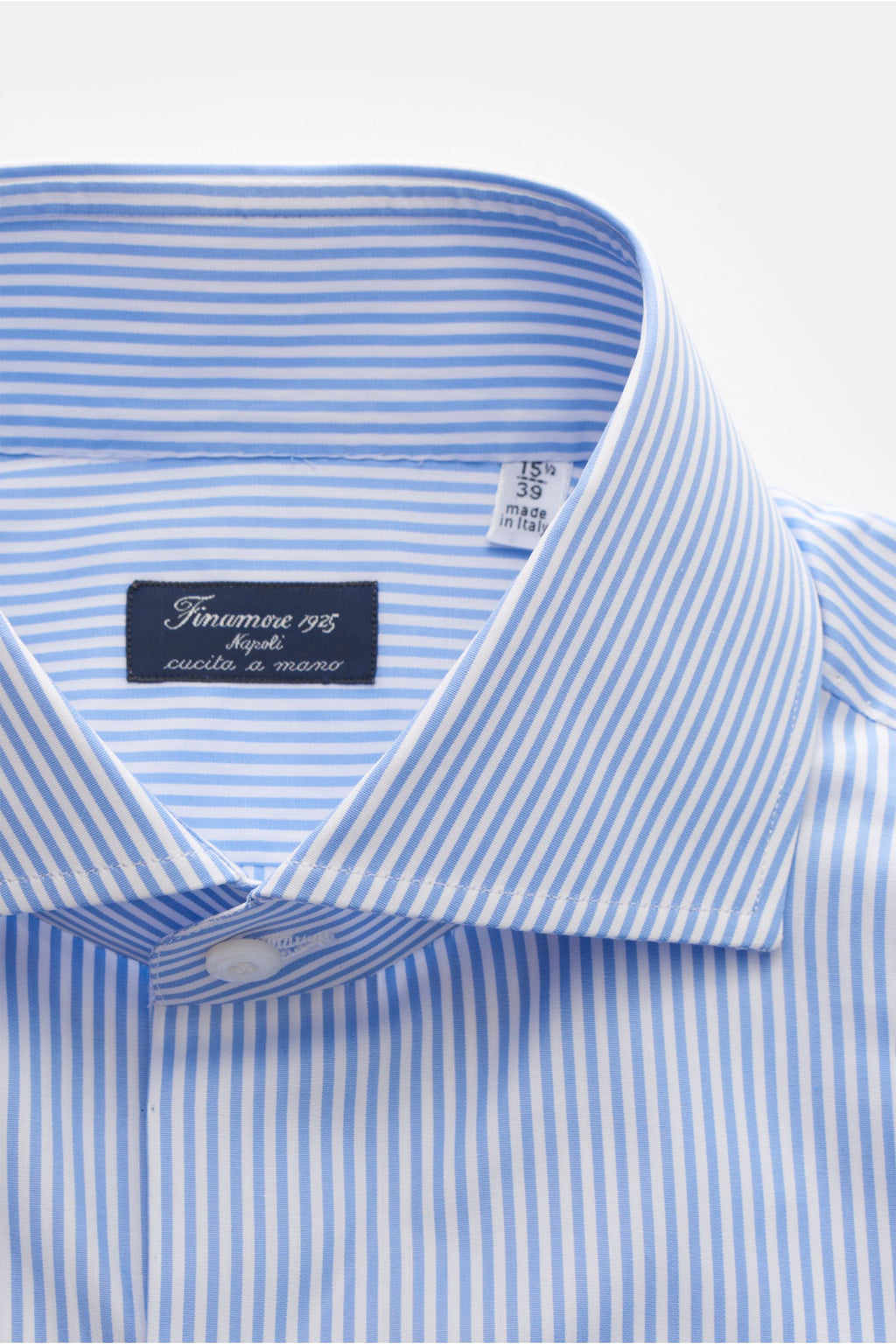 Finamore Business shirt 'Eduardo Napoli' shark collar - striped