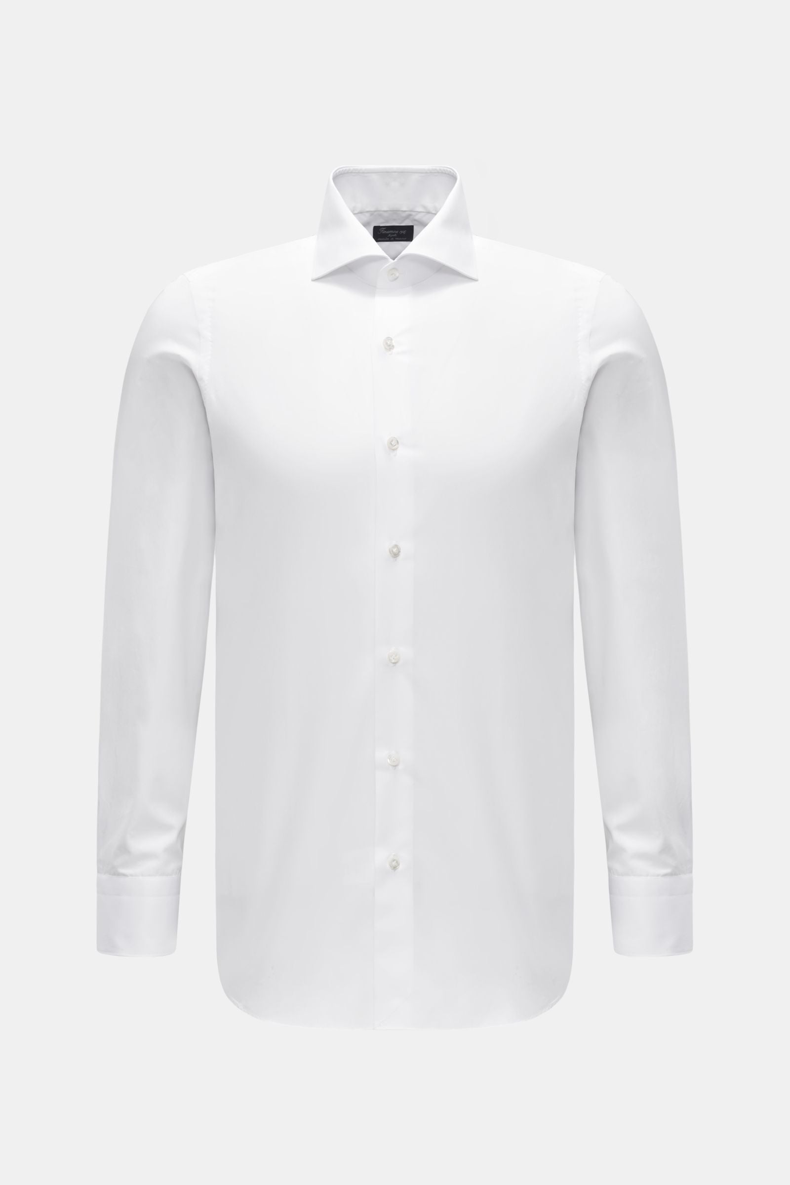 Finamore Business shirt 'Eduardo Milano' shark collar - White