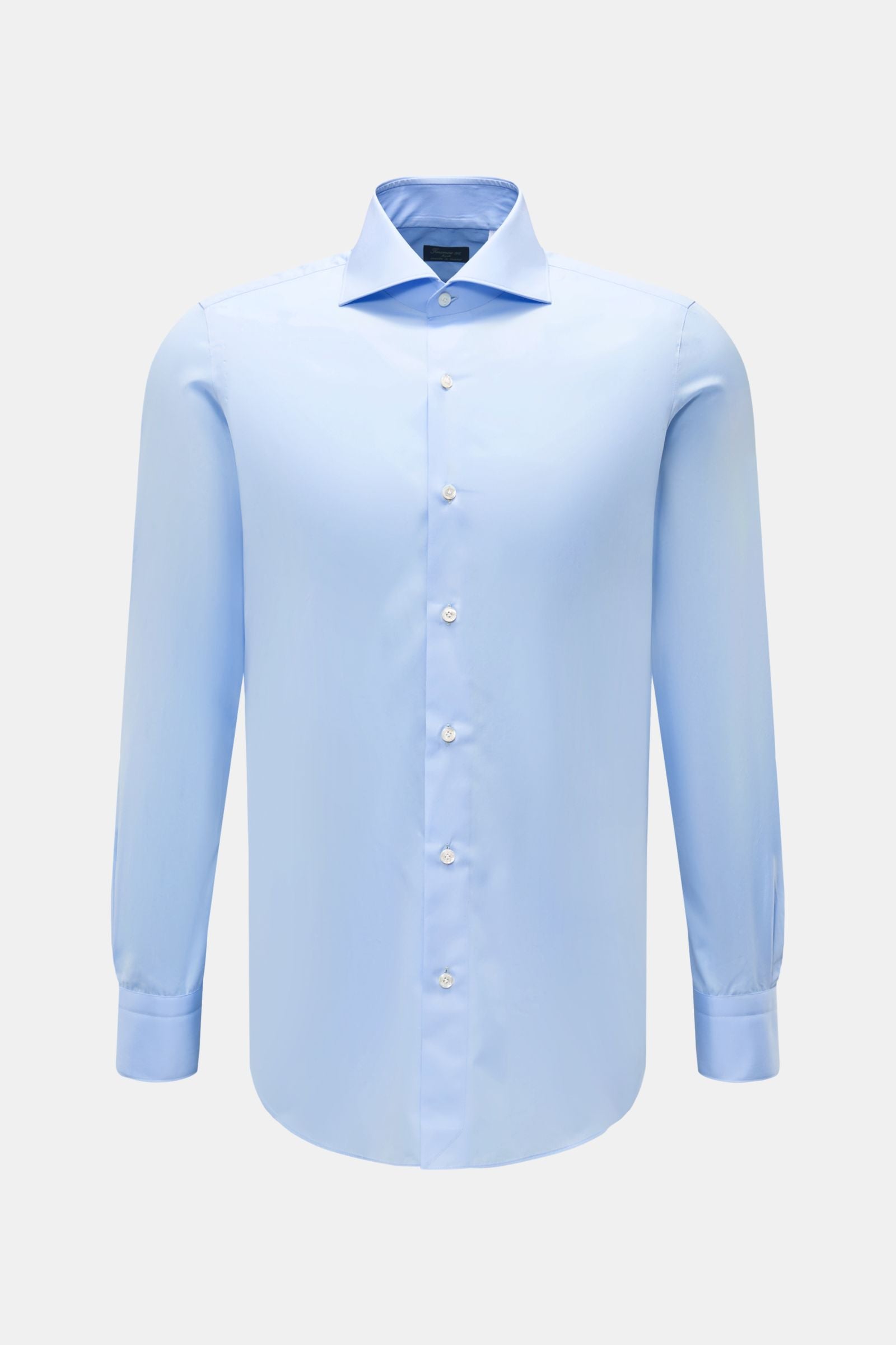 Finamore Business shirt 'Eduardo Milano' shark collar - Light blue