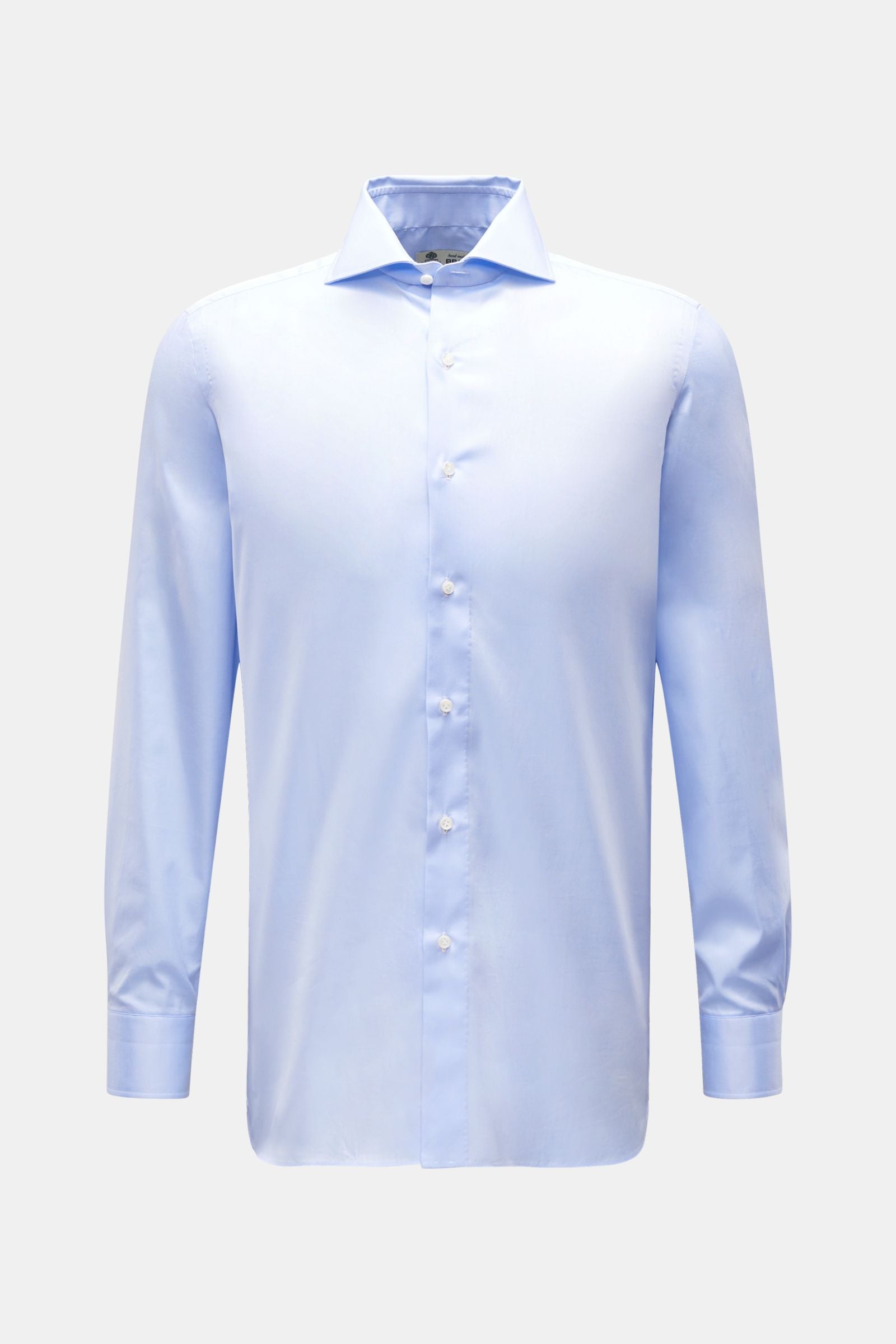 Borrelli Business shirt 'Nando' shark collar - light blue 4